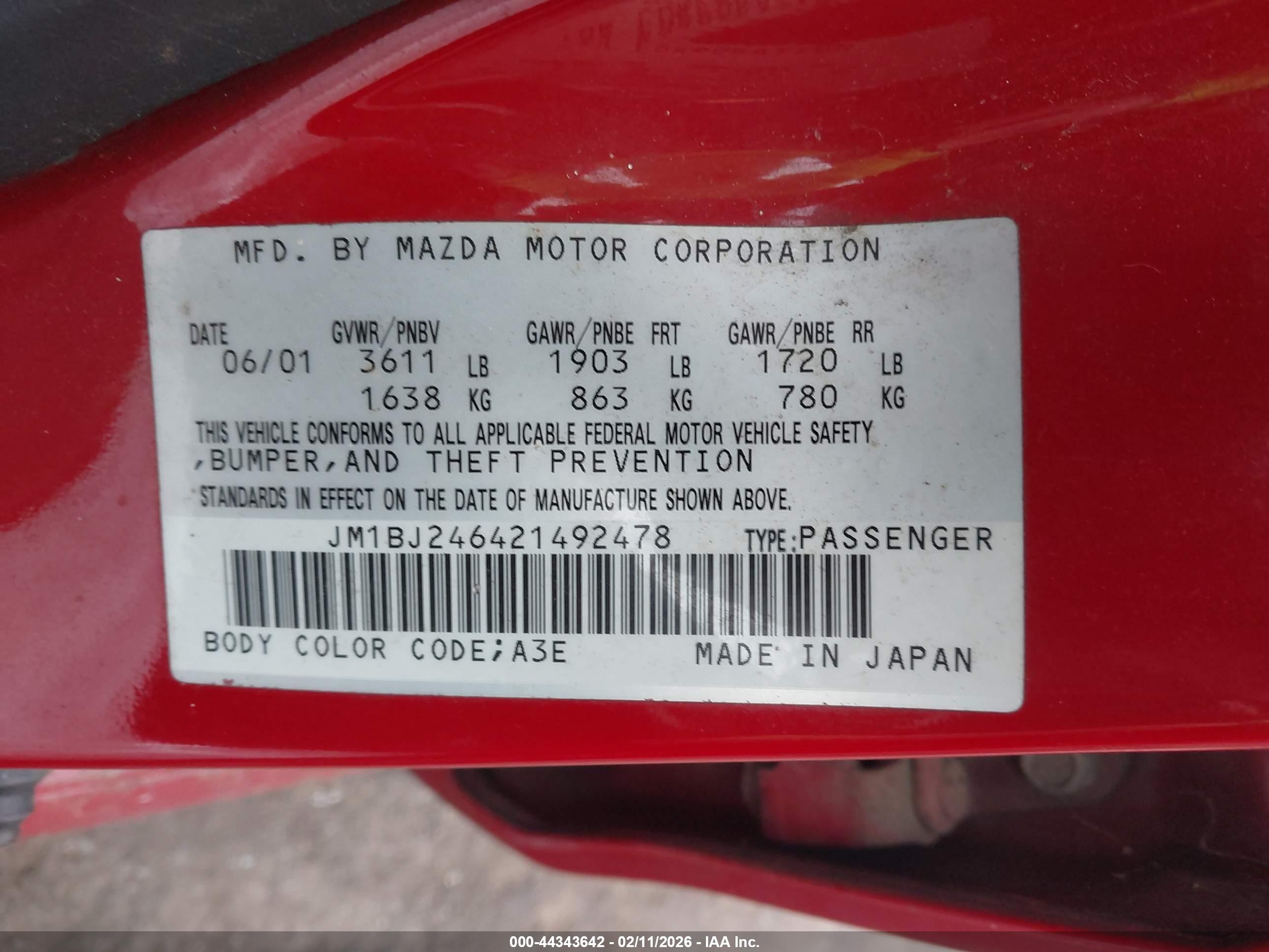 MAZDA PROTEGE5 image 9