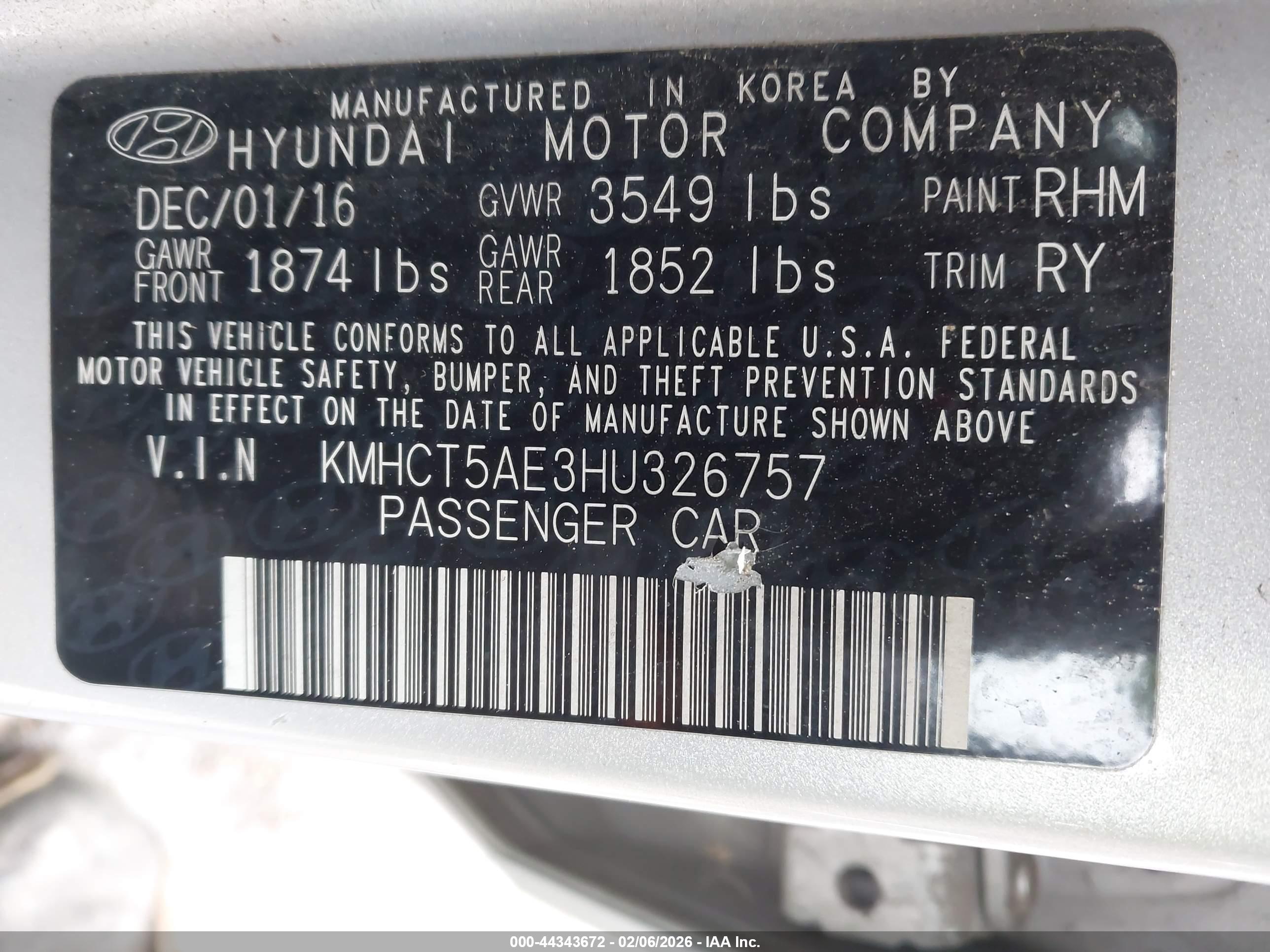 HYUNDAI ACCENT image 9