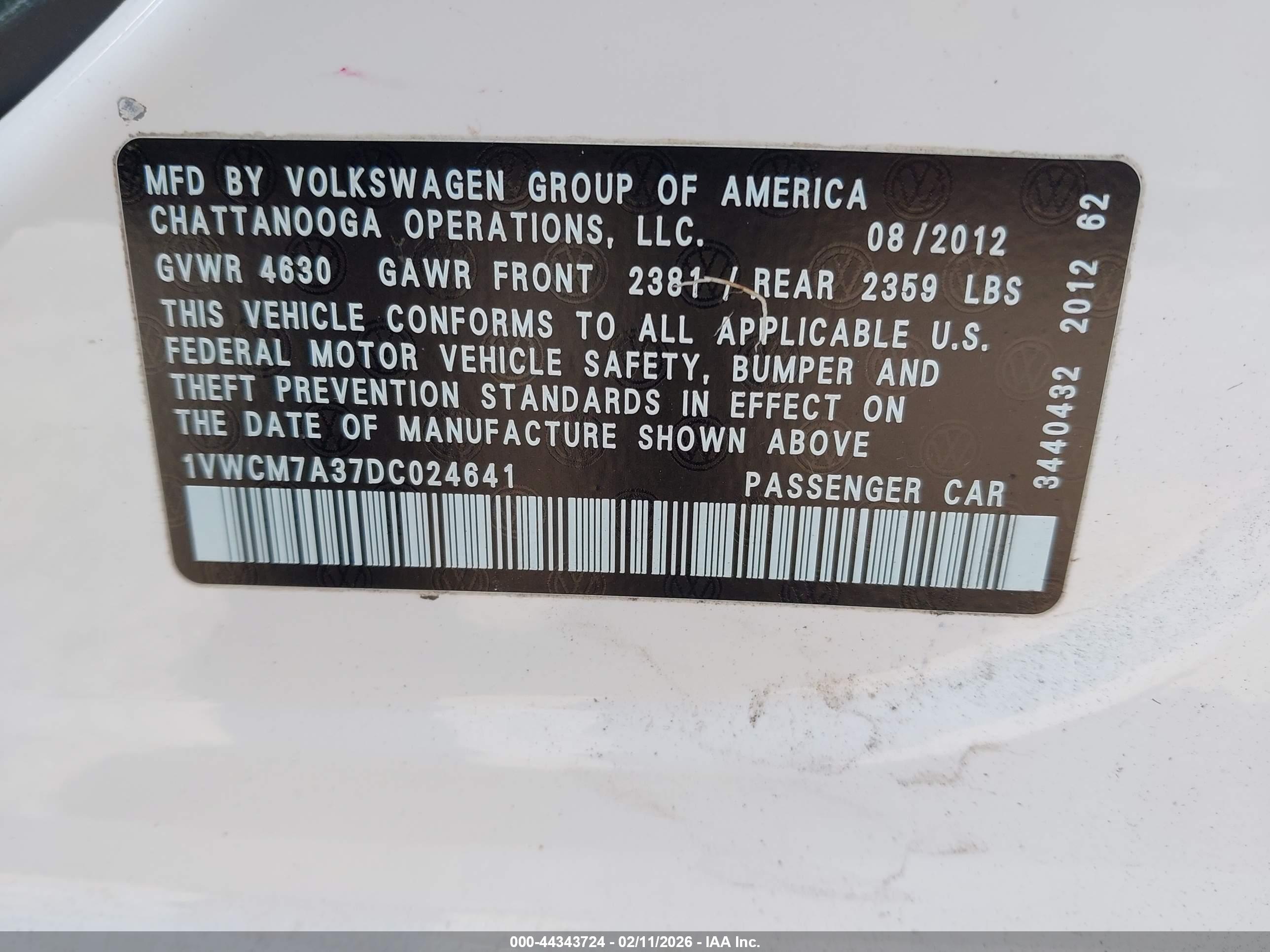 VOLKSWAGEN PASSAT image 9