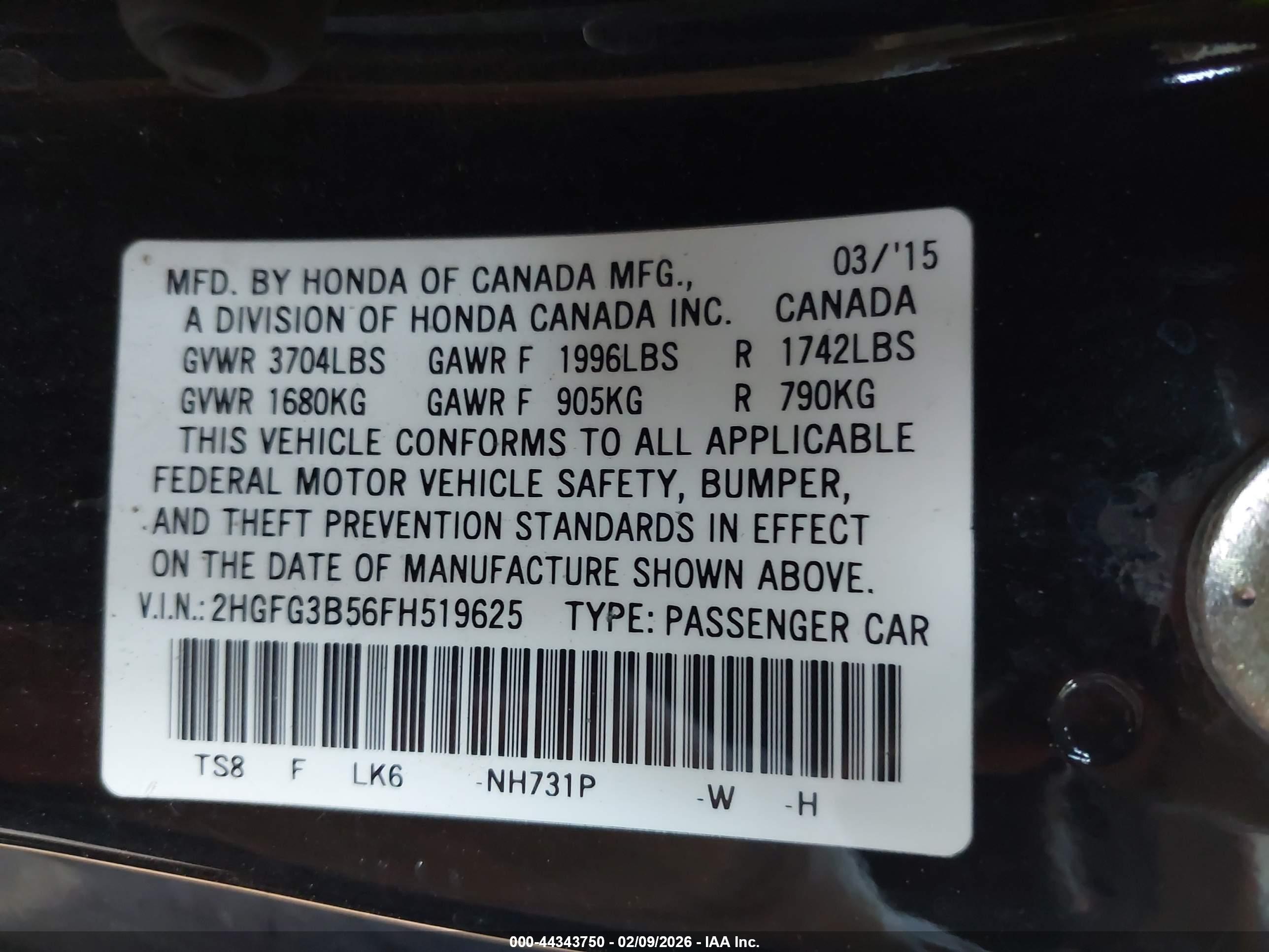 HONDA CIVIC image 9