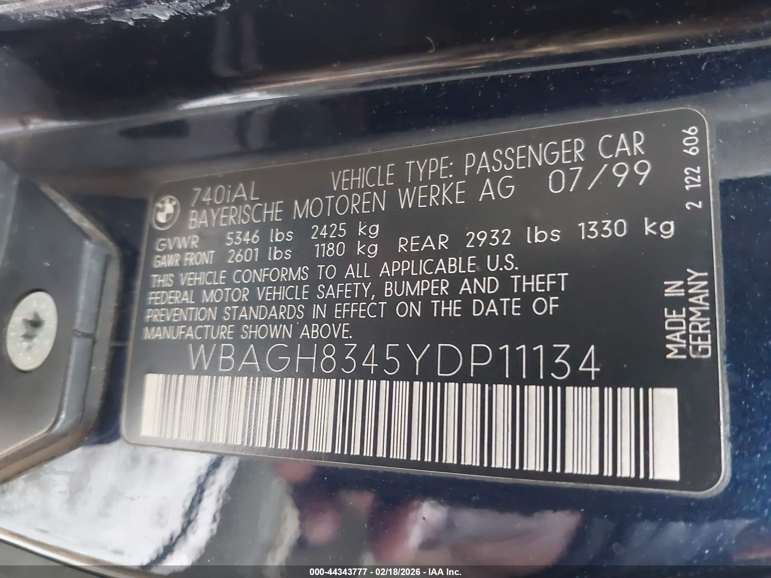 BMW 740IL image 9