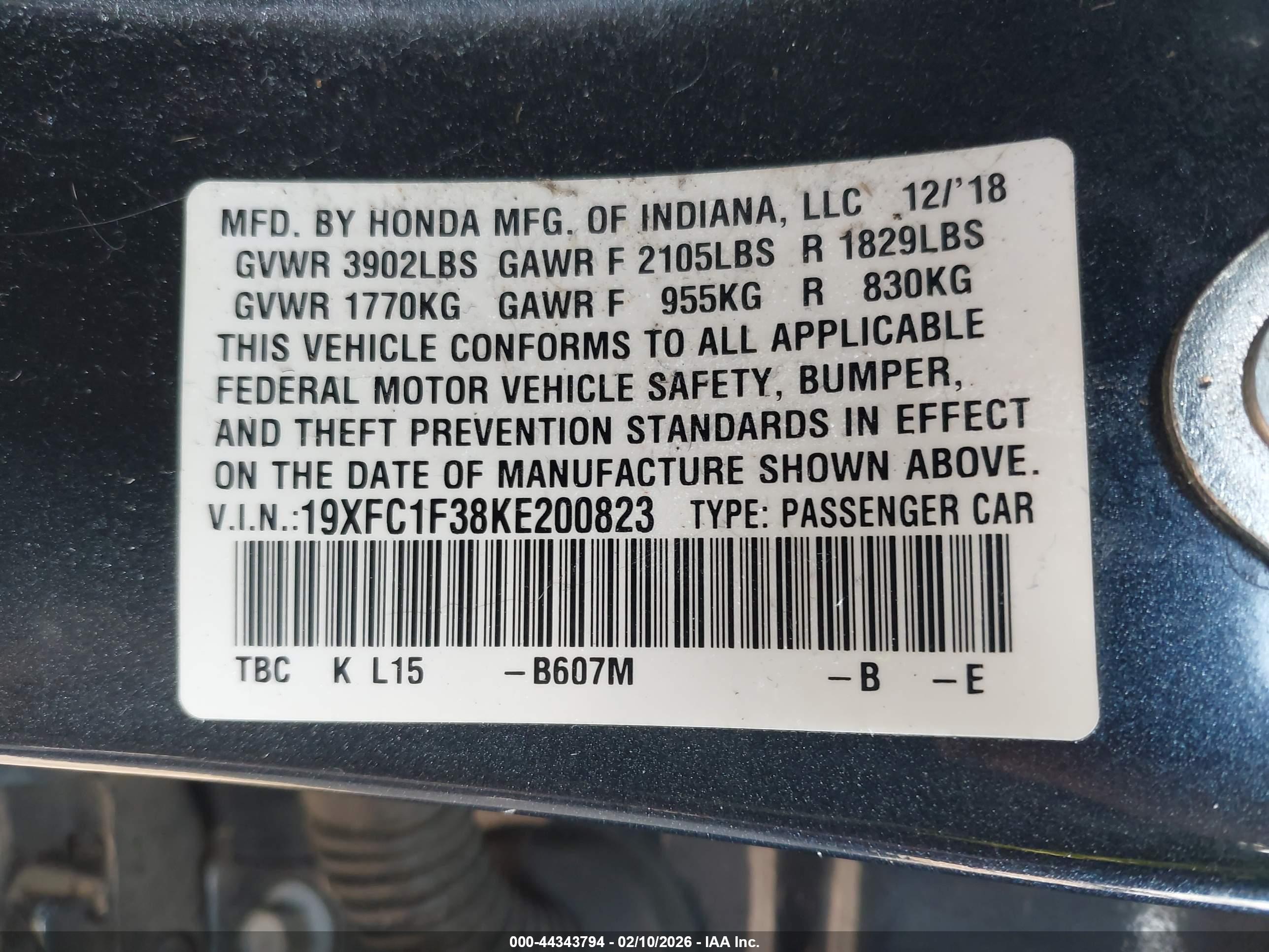 HONDA CIVIC image 9