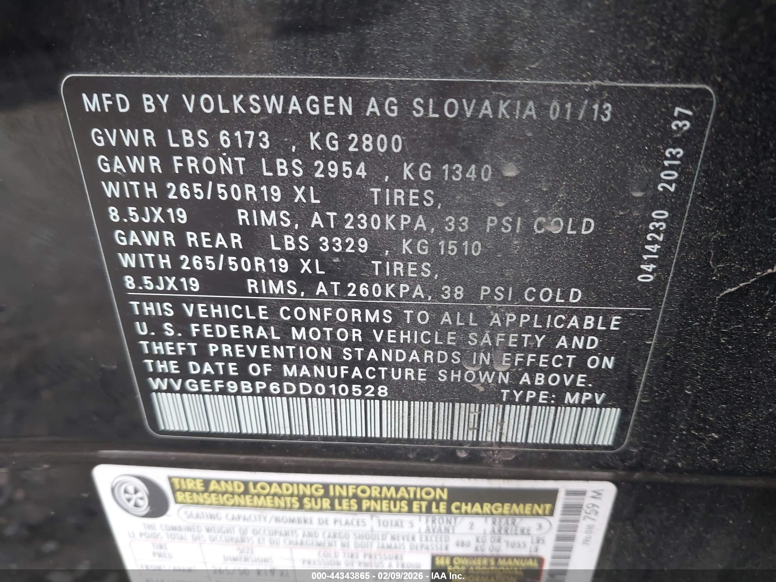VOLKSWAGEN TOUAREG image 9