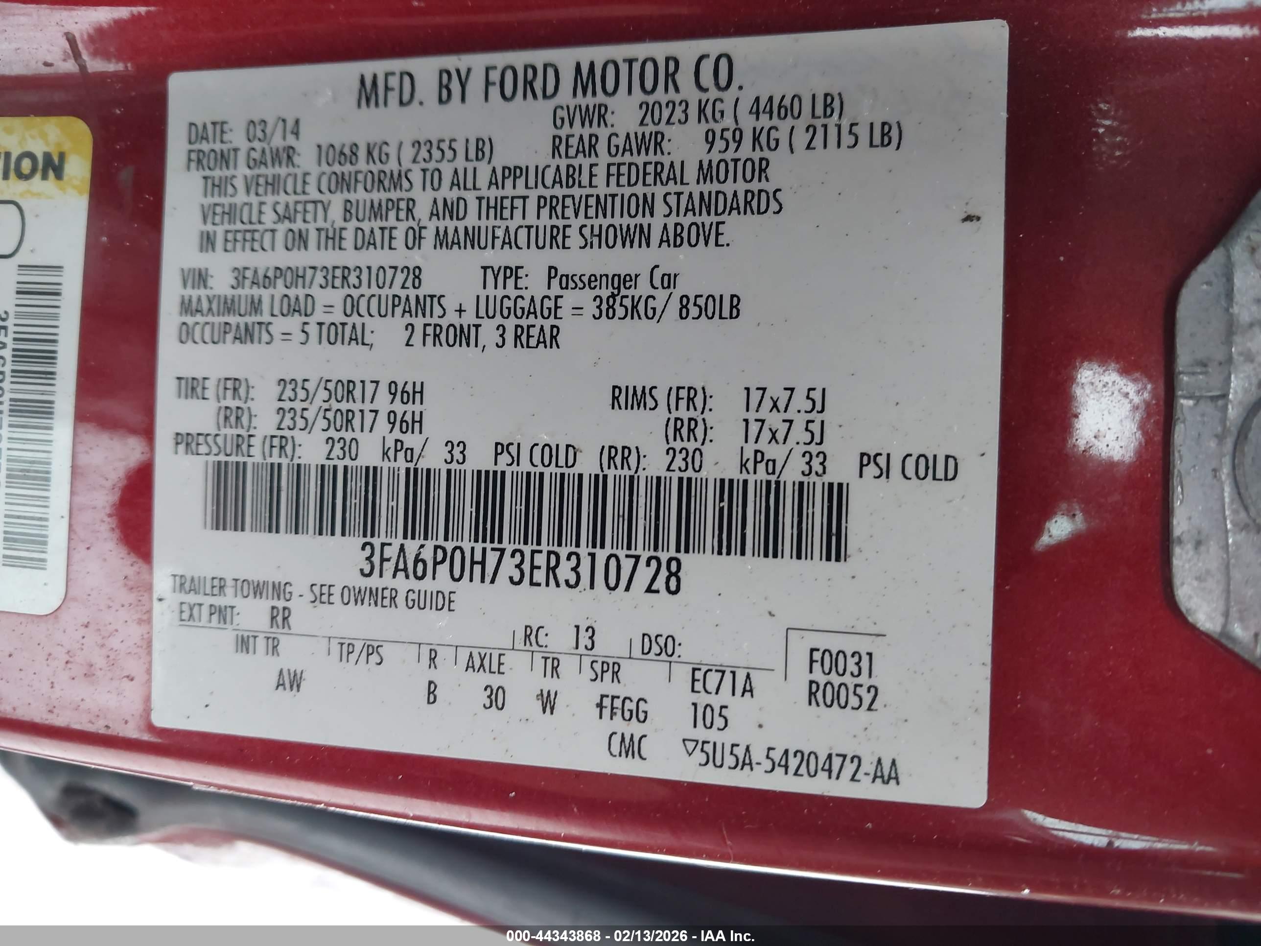 FORD FUSION image 9