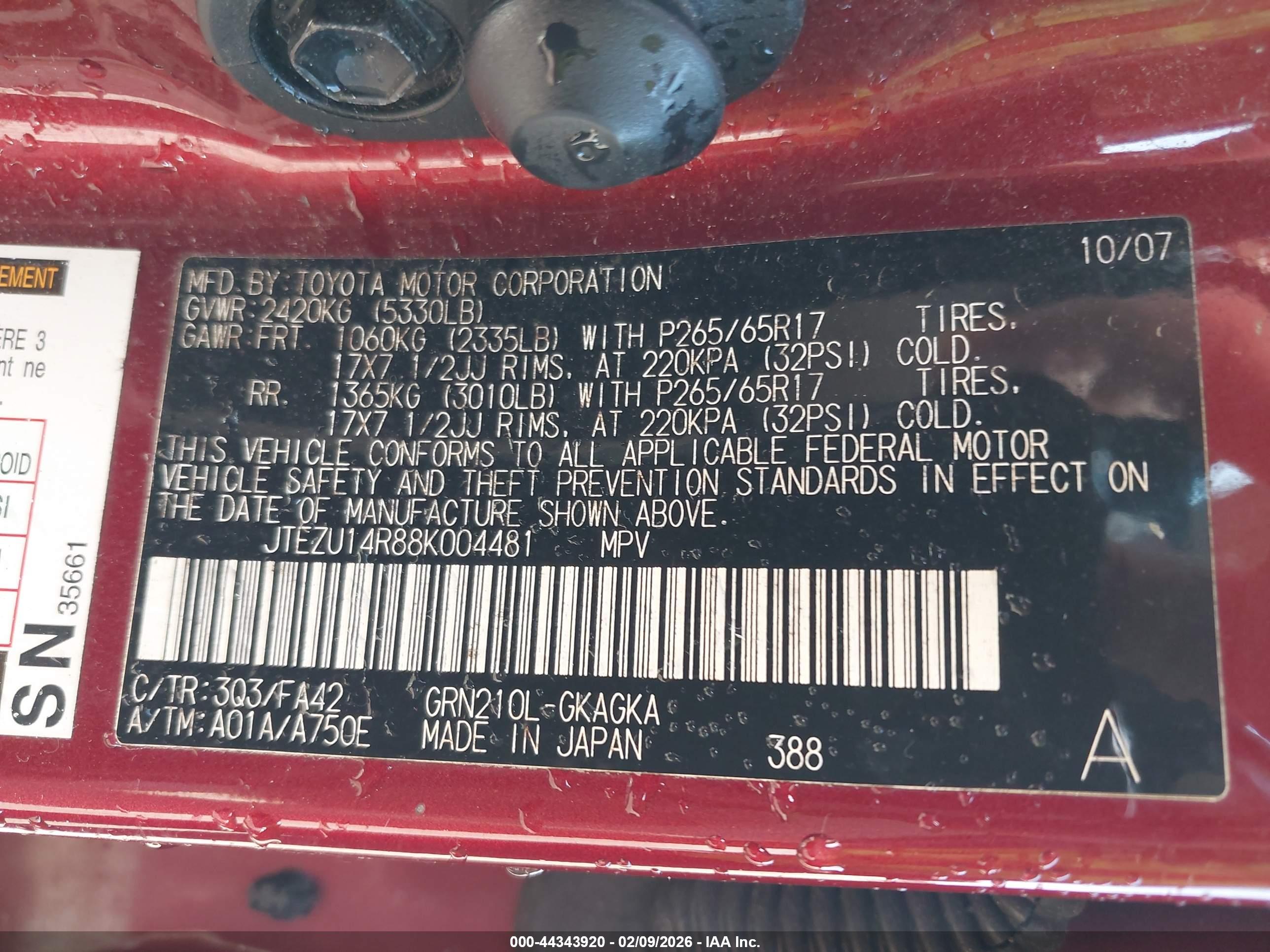 TOYOTA 4RUNNER image 9
