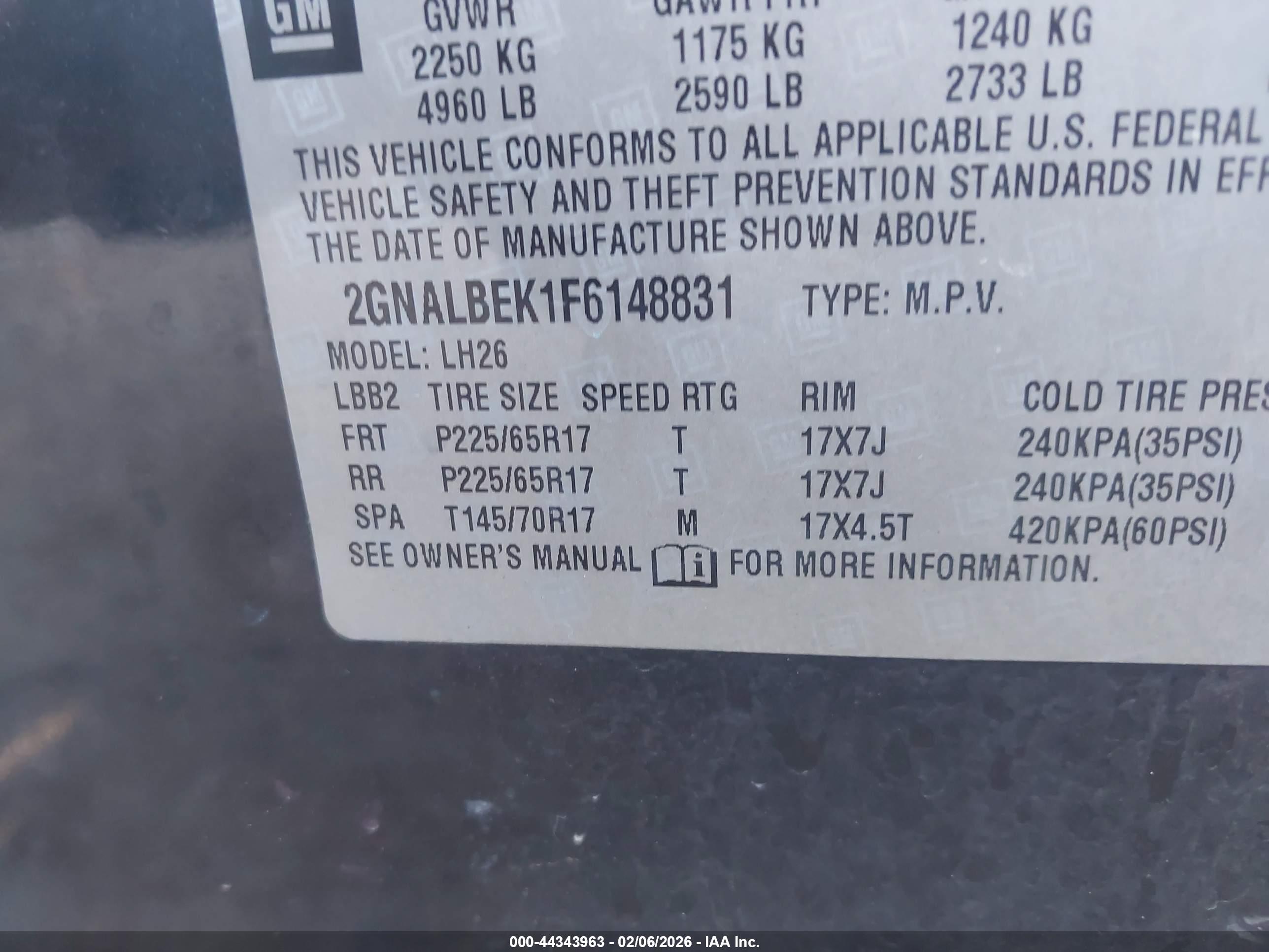 CHEVROLET EQUINOX image 9