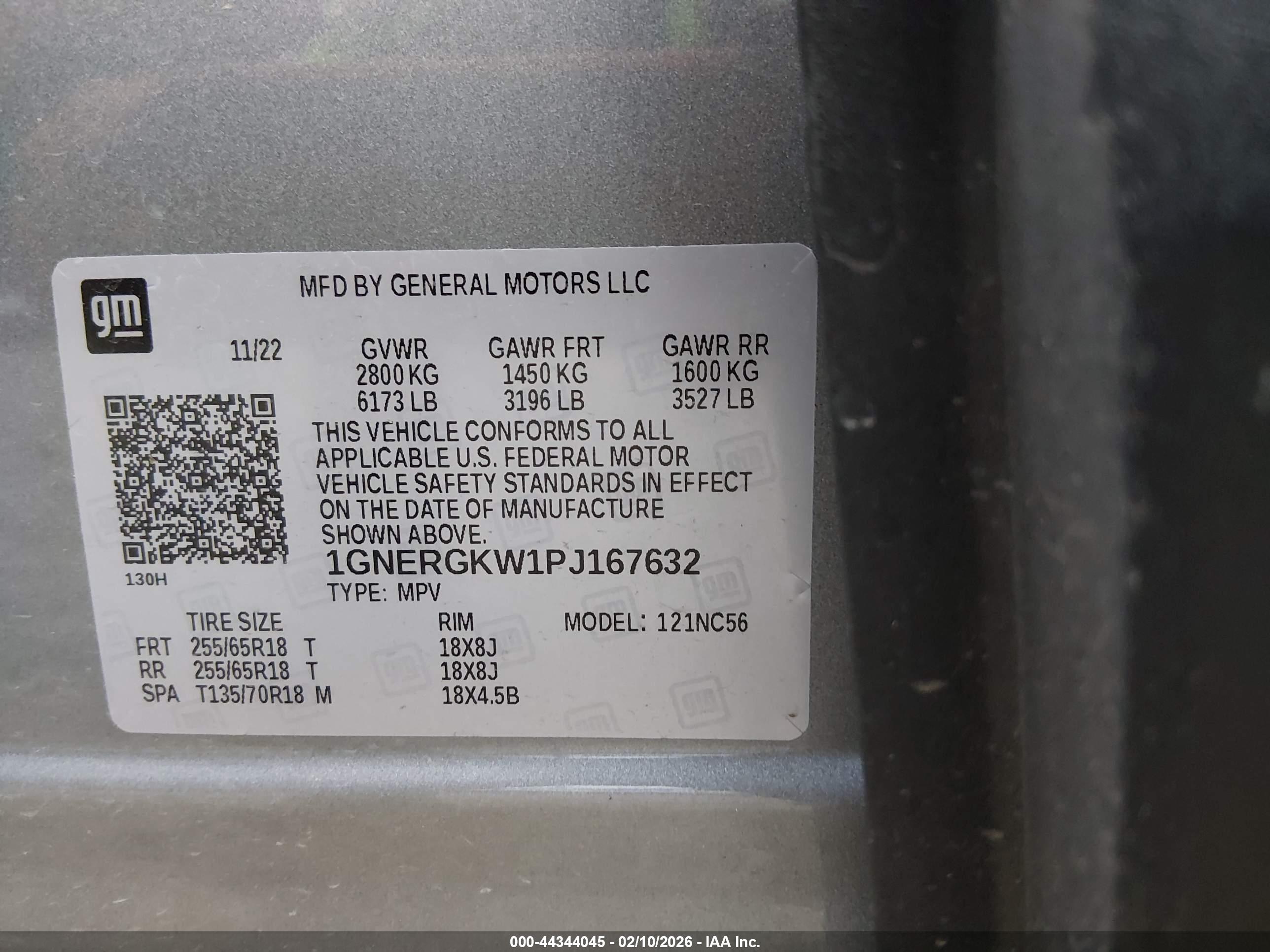 CHEVROLET TRAVERSE image 9