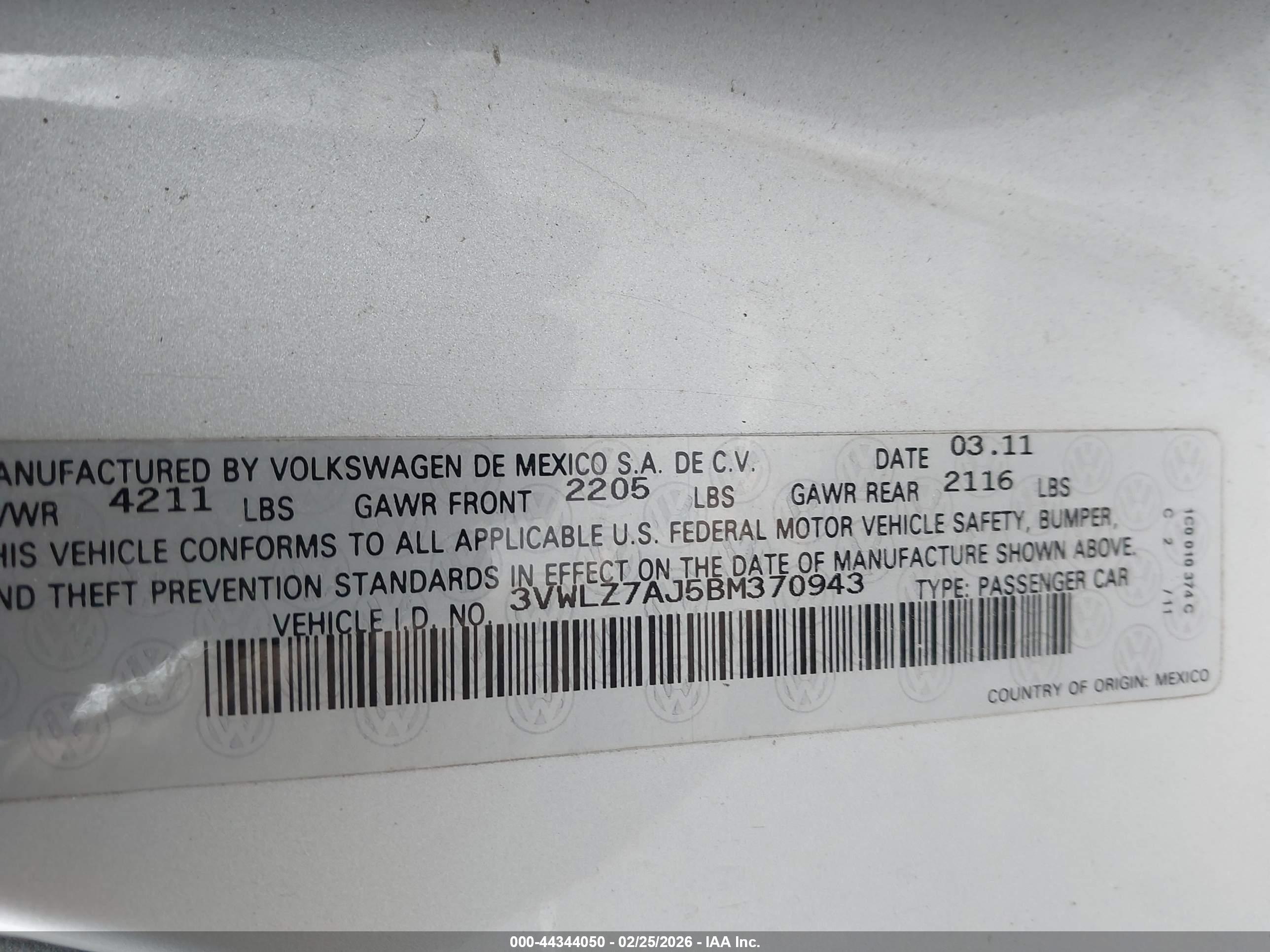 VOLKSWAGEN JETTA image 9