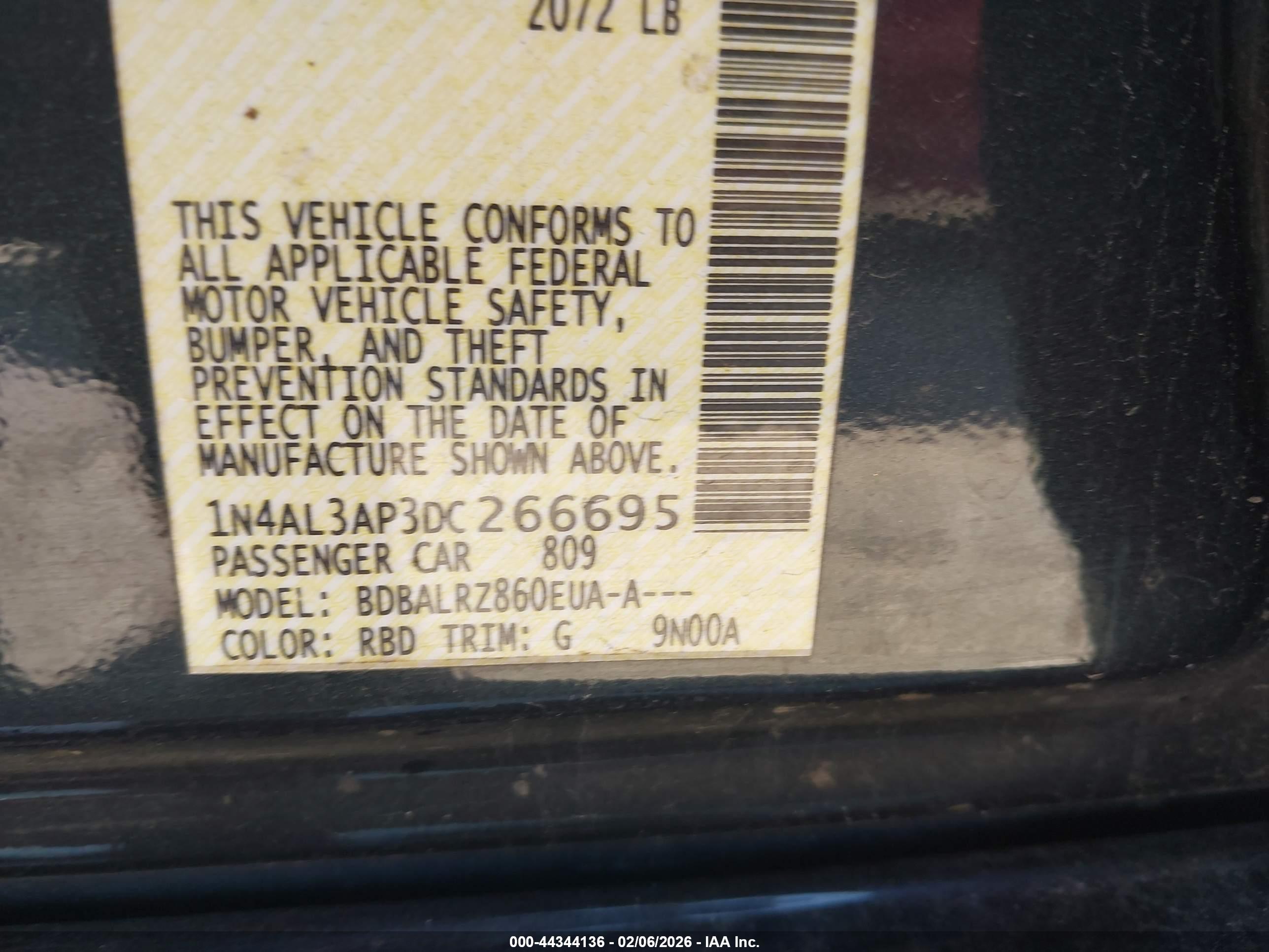 NISSAN ALTIMA image 9