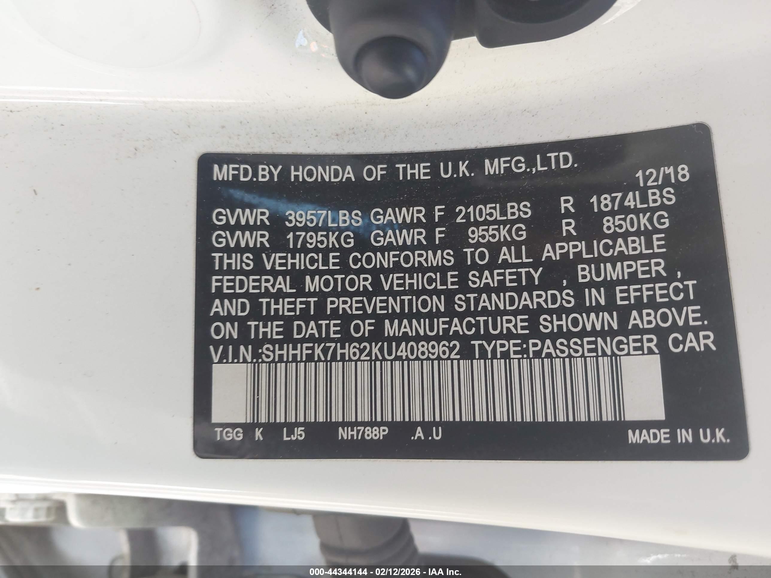 HONDA CIVIC image 9