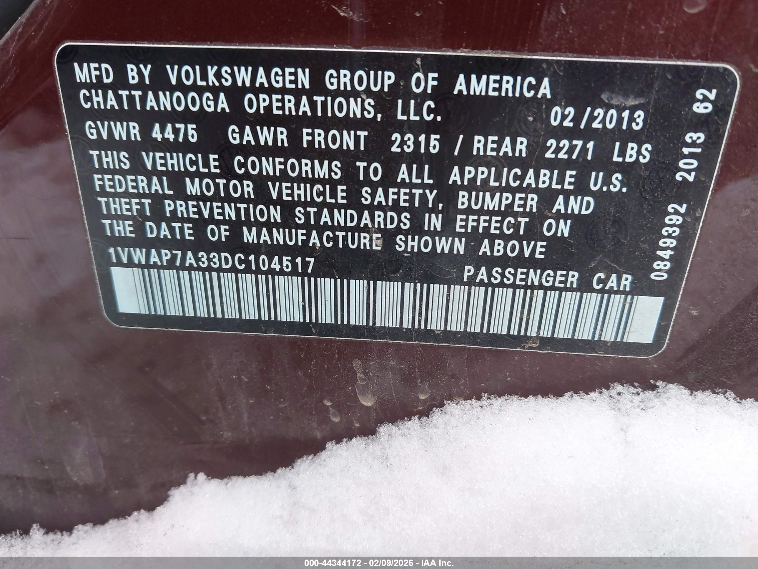 VOLKSWAGEN PASSAT image 9