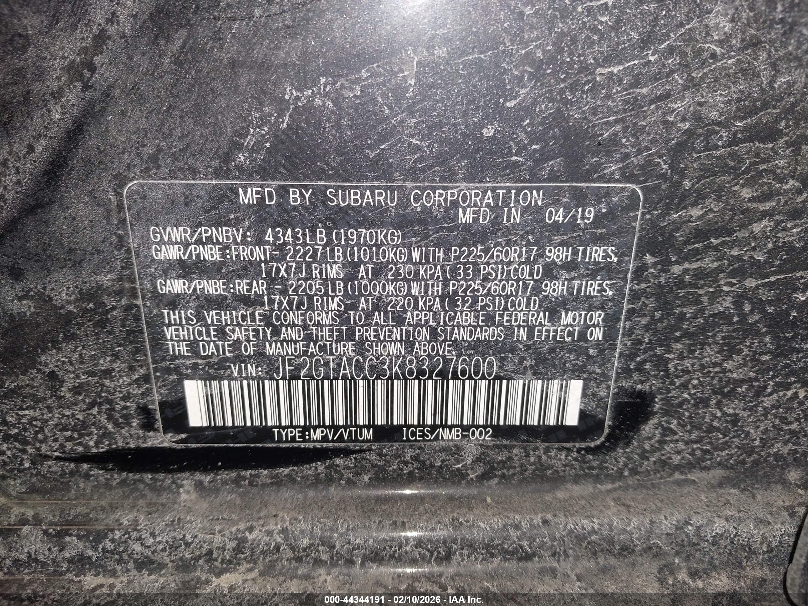 SUBARU CROSSTREK image 9
