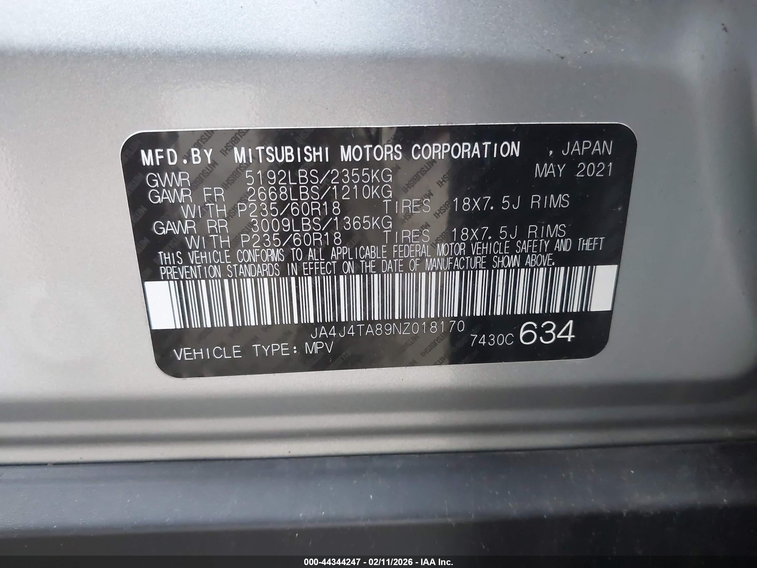MITSUBISHI OUTLANDER image 9