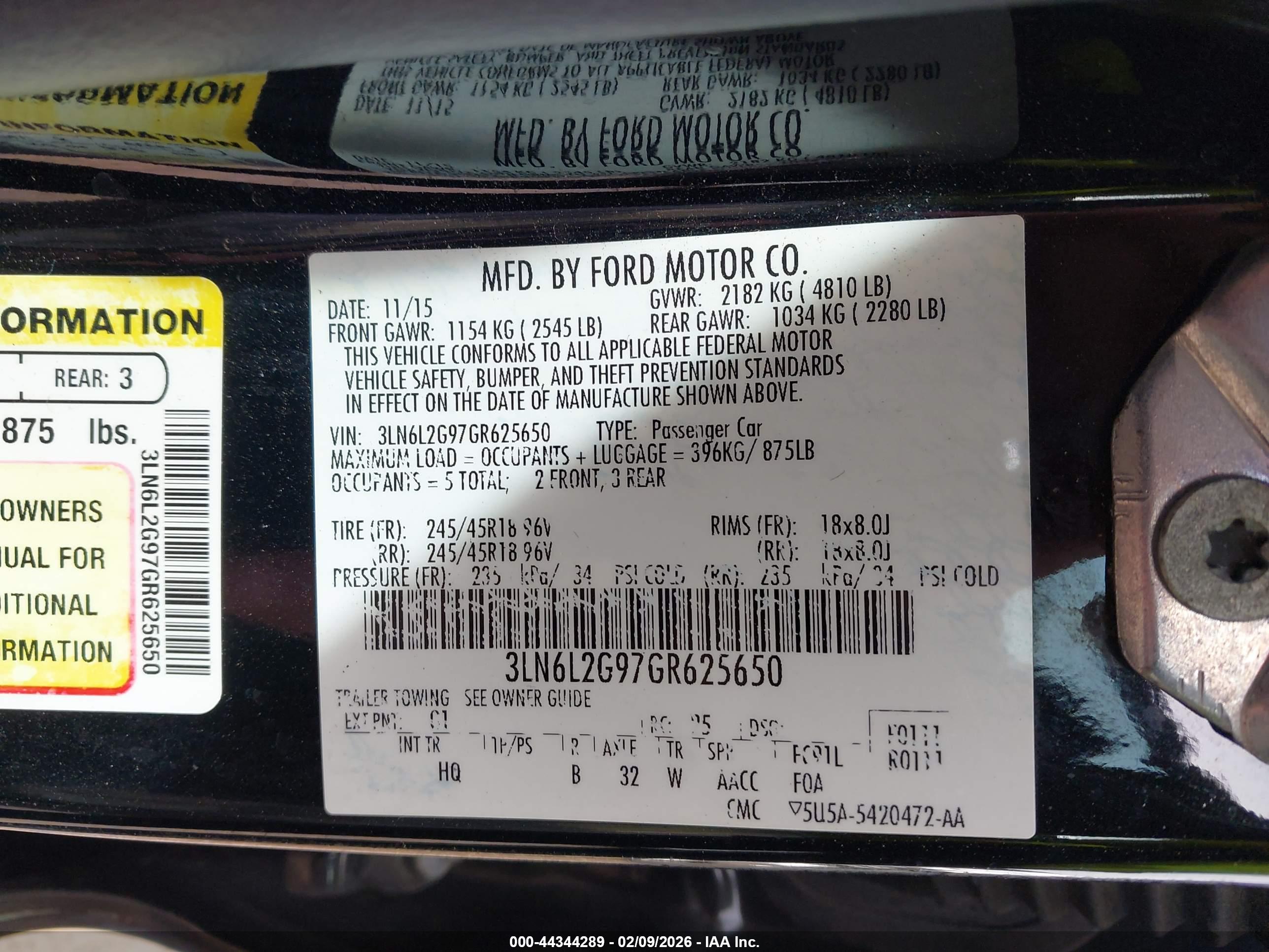 LINCOLN MKZ image 9