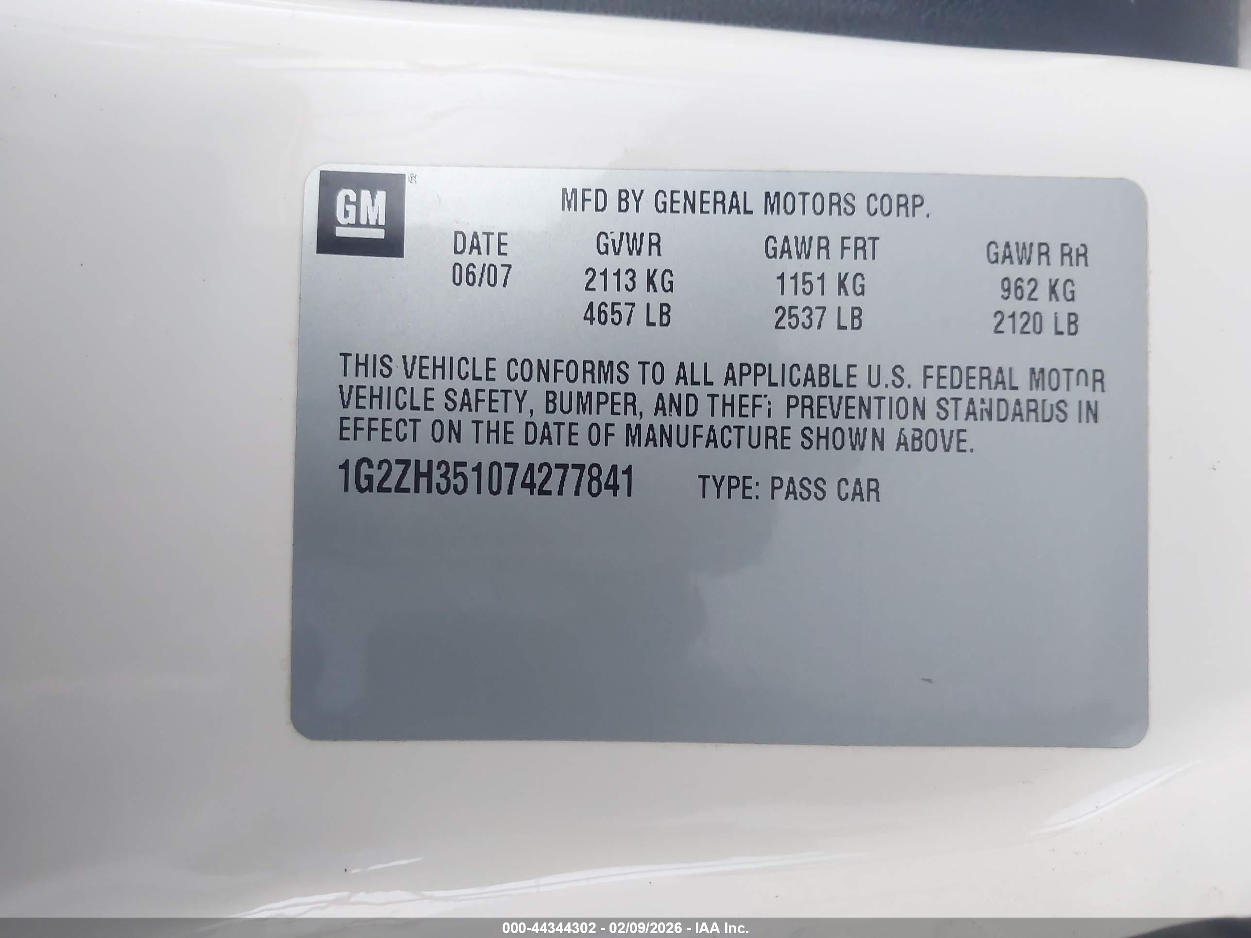 PONTIAC G6 image 9