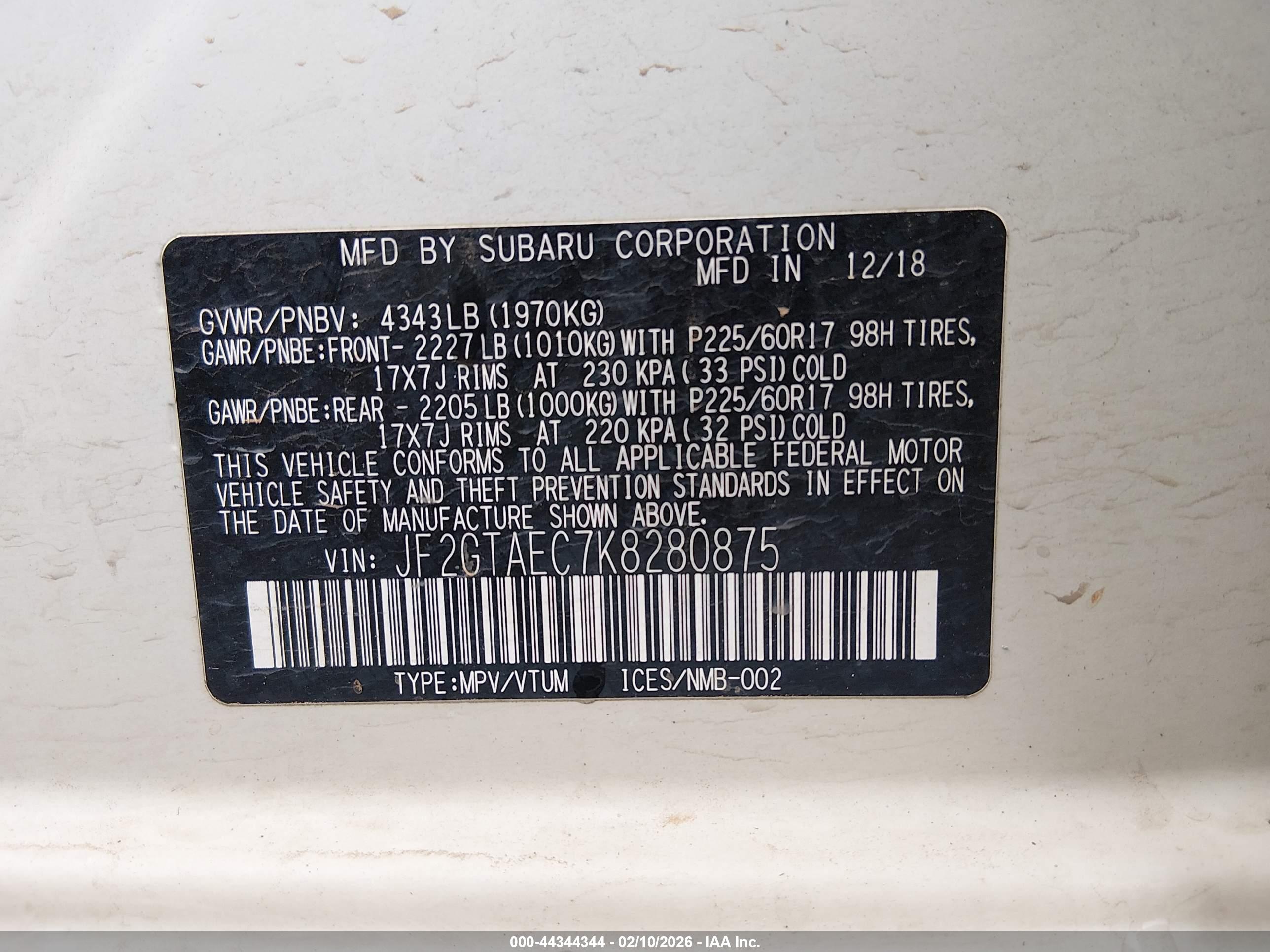 SUBARU CROSSTREK image 9