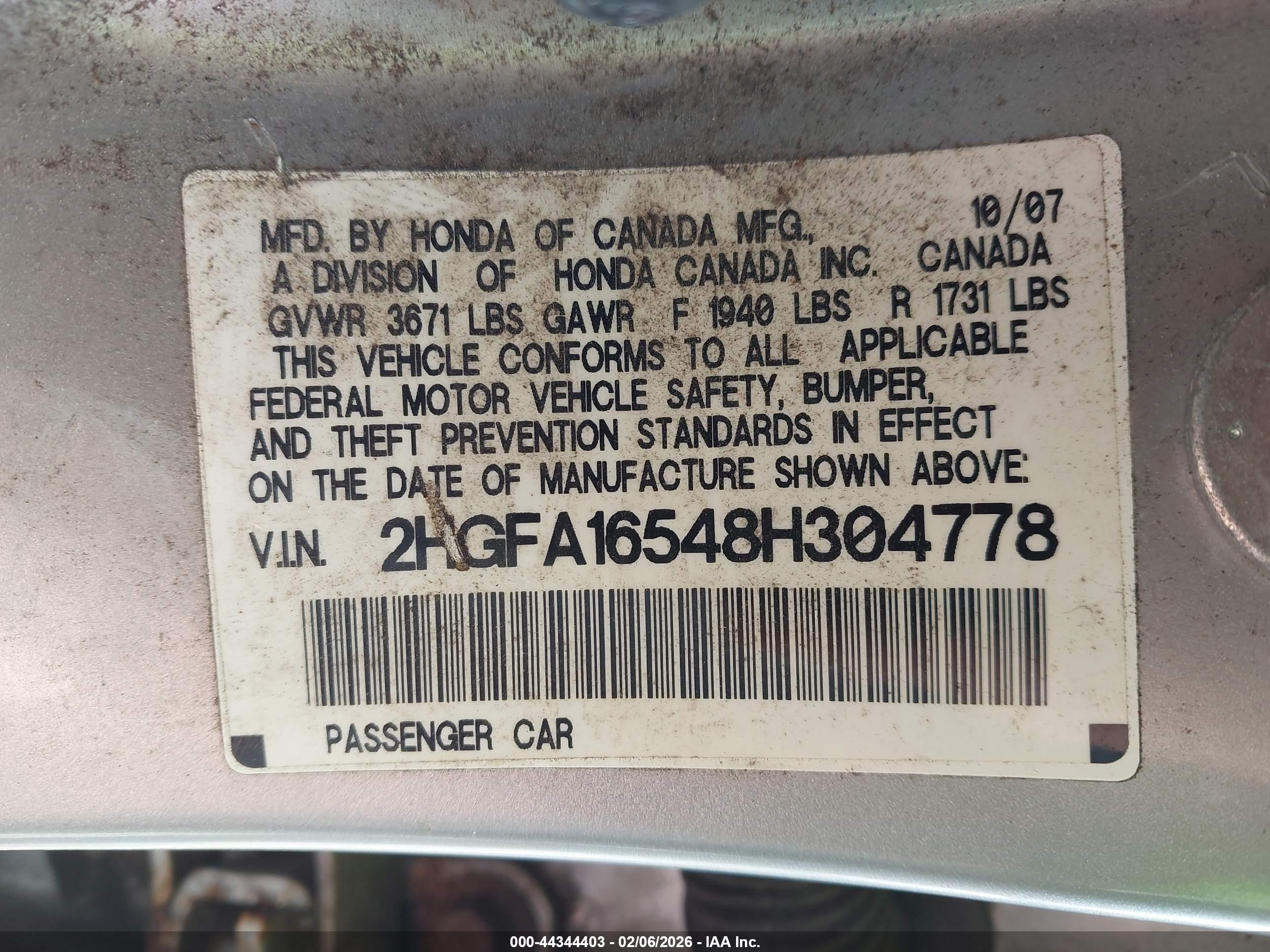 HONDA CIVIC image 9