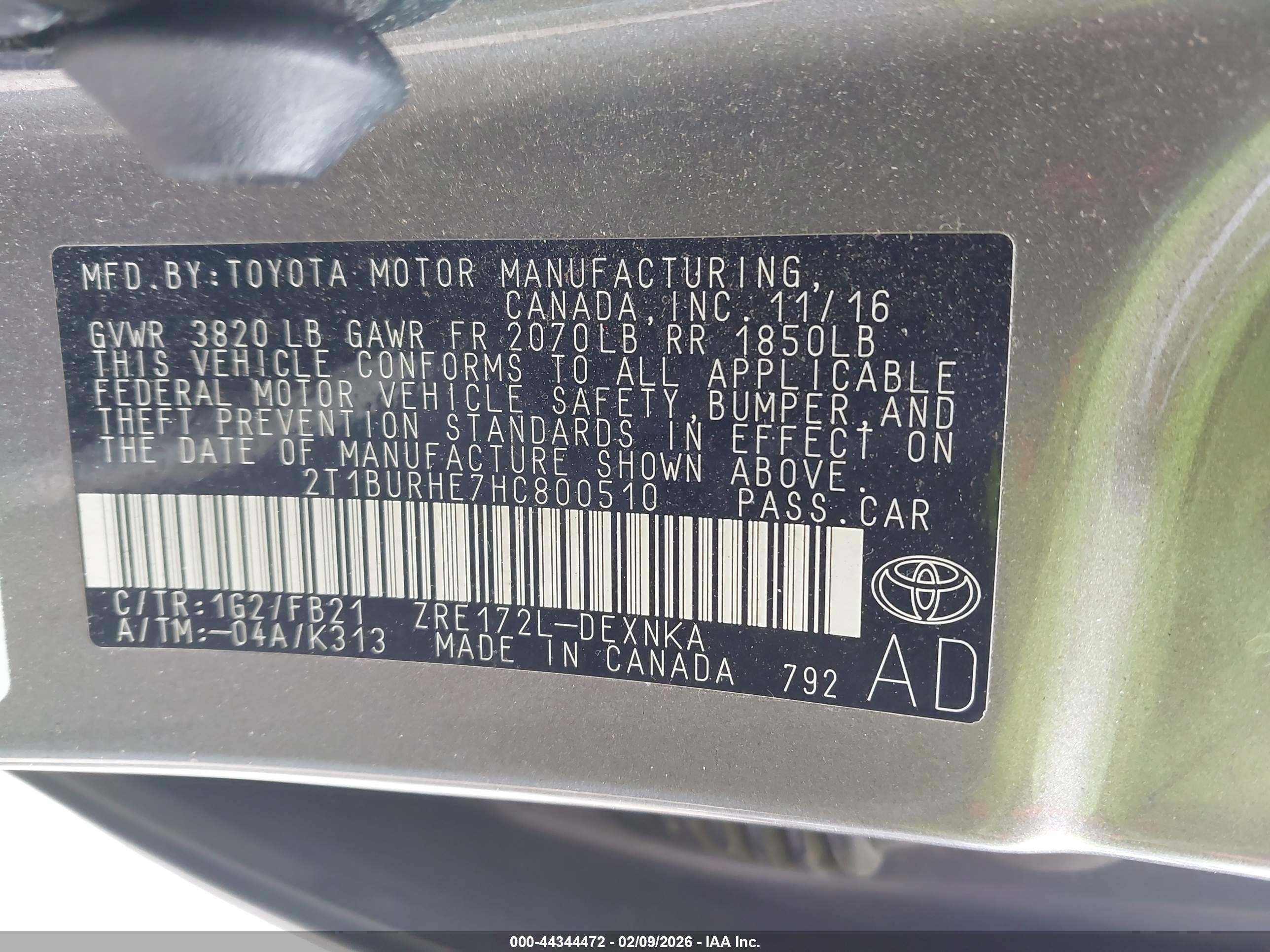 TOYOTA COROLLA image 9