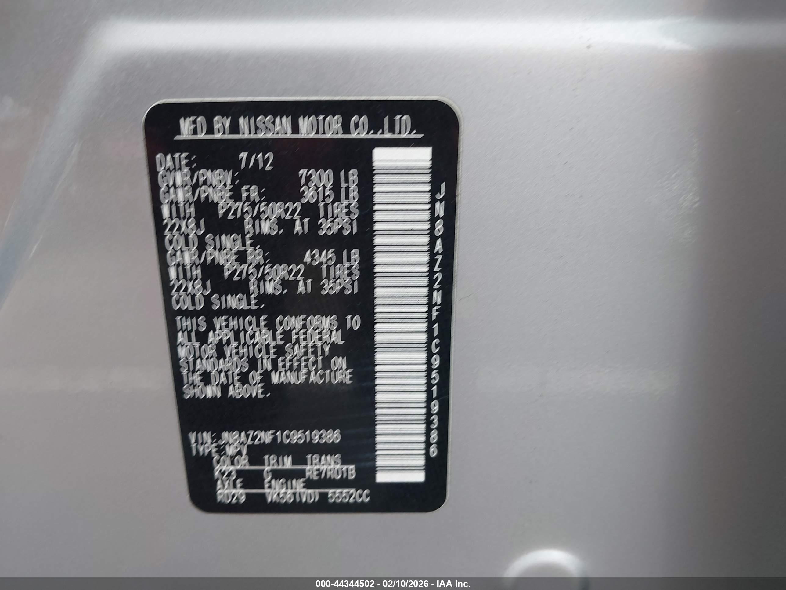 INFINITI QX56 image 9