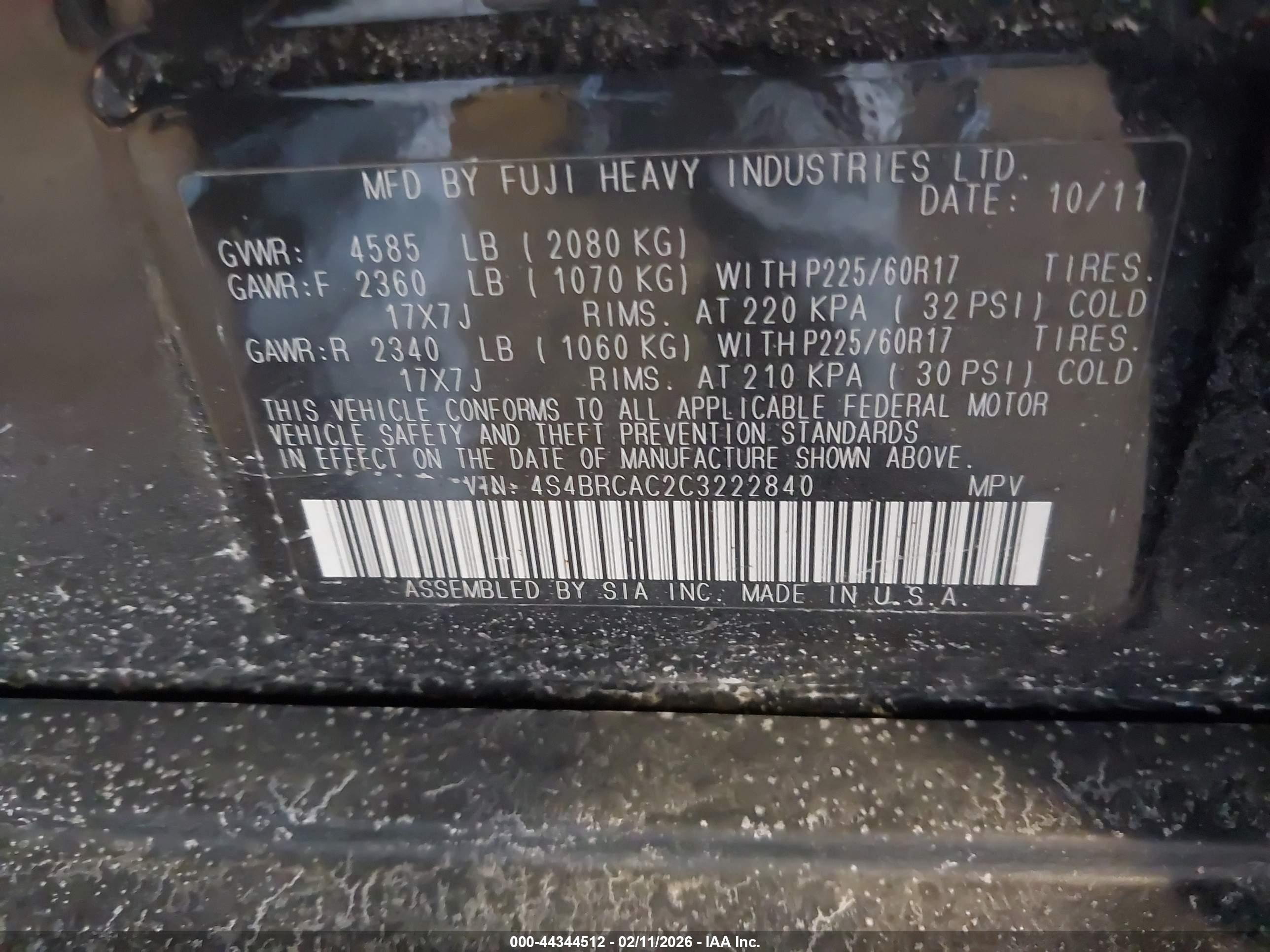 SUBARU OUTBACK image 9