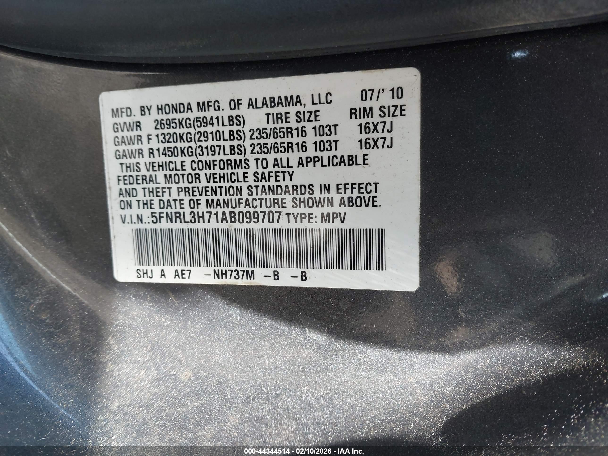 HONDA ODYSSEY image 9