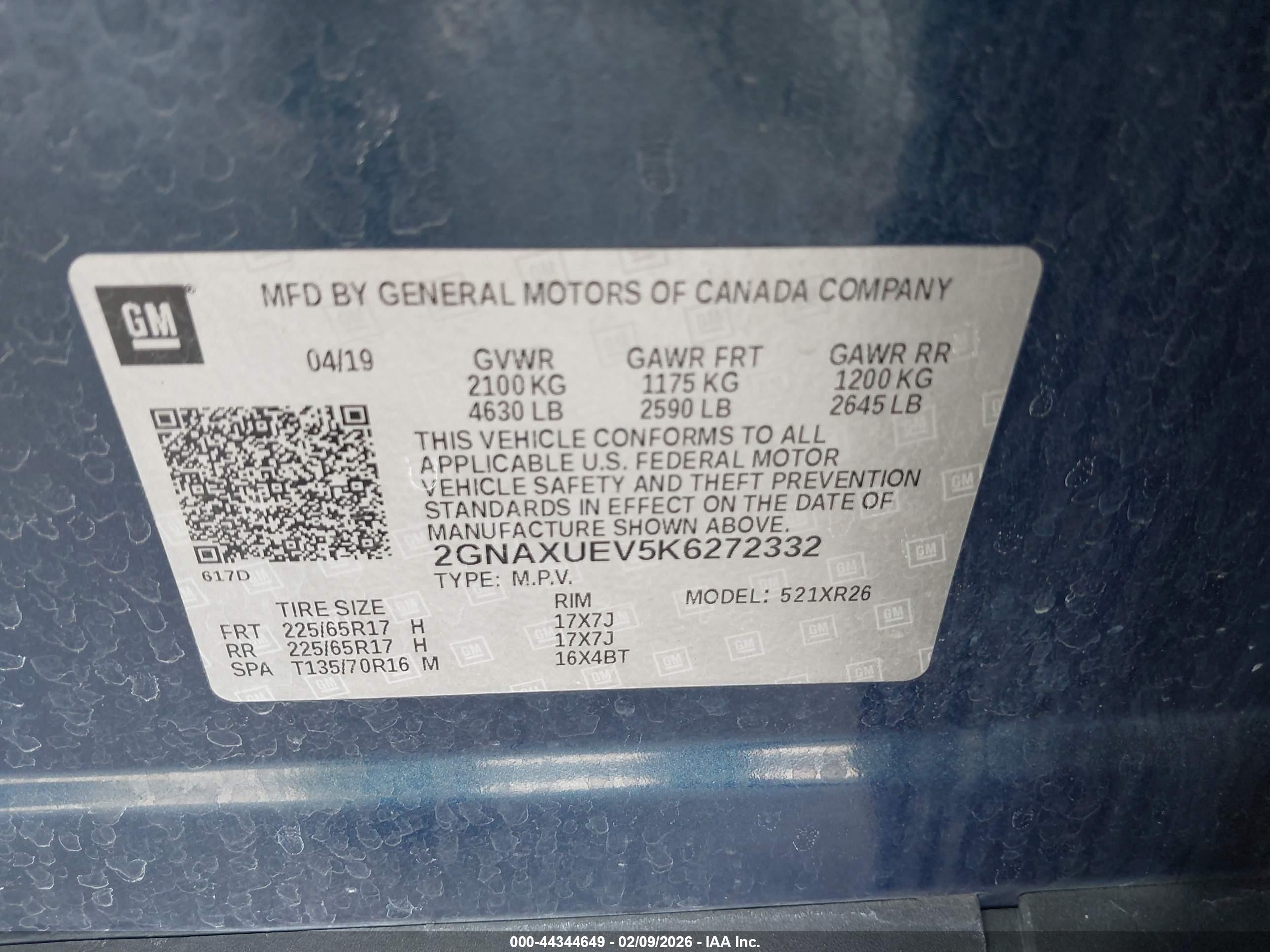 CHEVROLET EQUINOX image 9