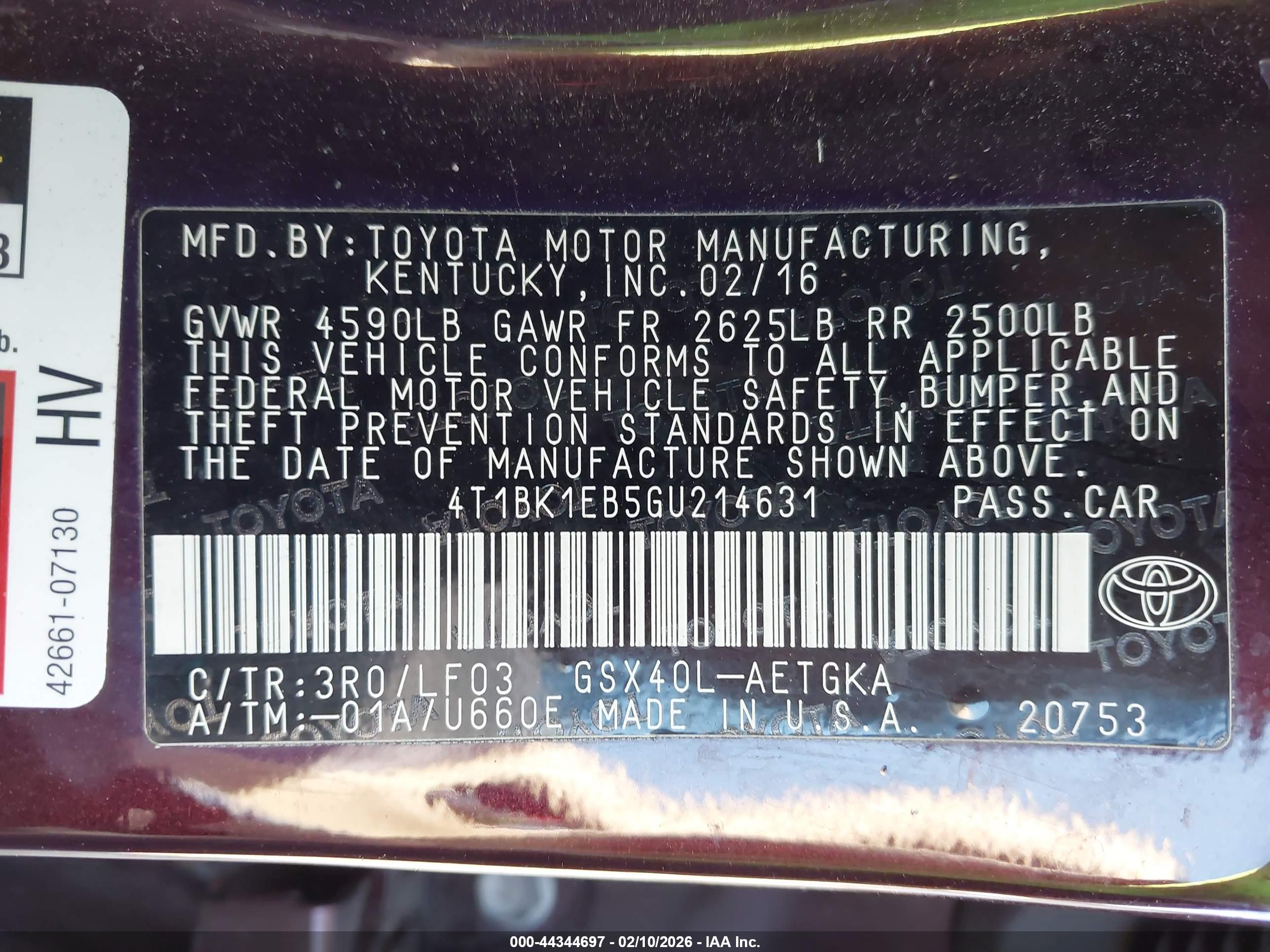 TOYOTA AVALON image 9