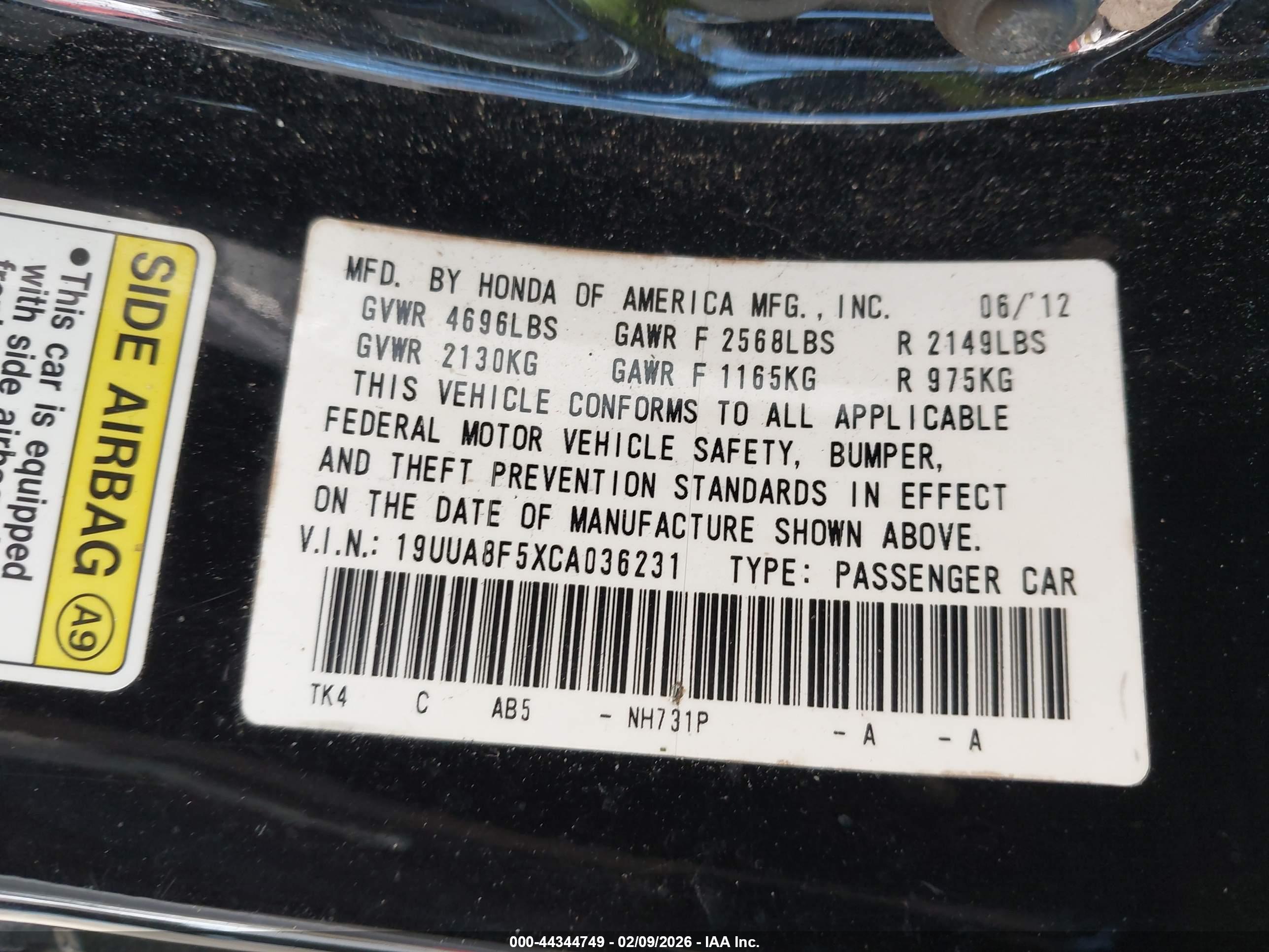 ACURA TL image 9