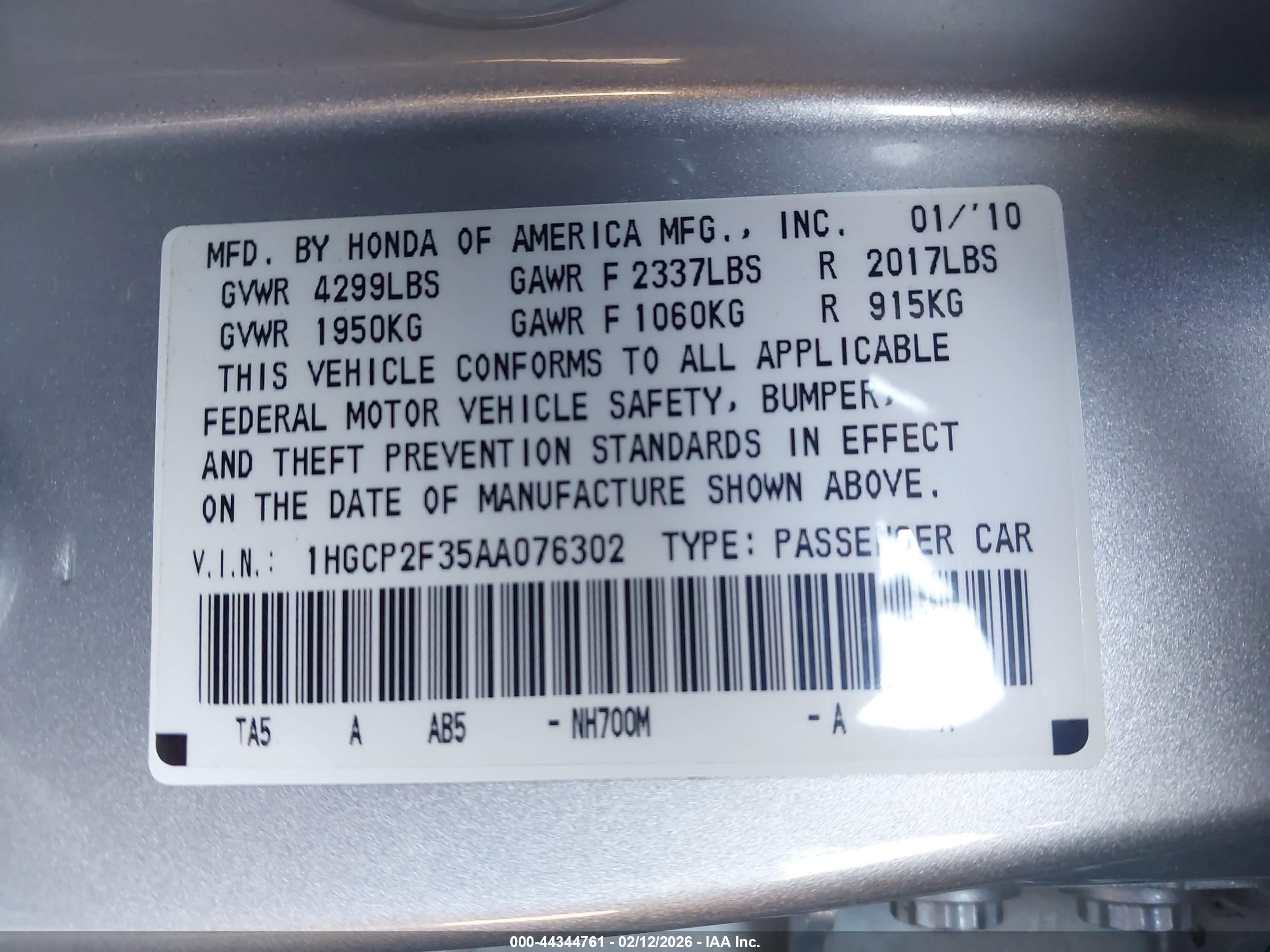 HONDA ACCORD image 9