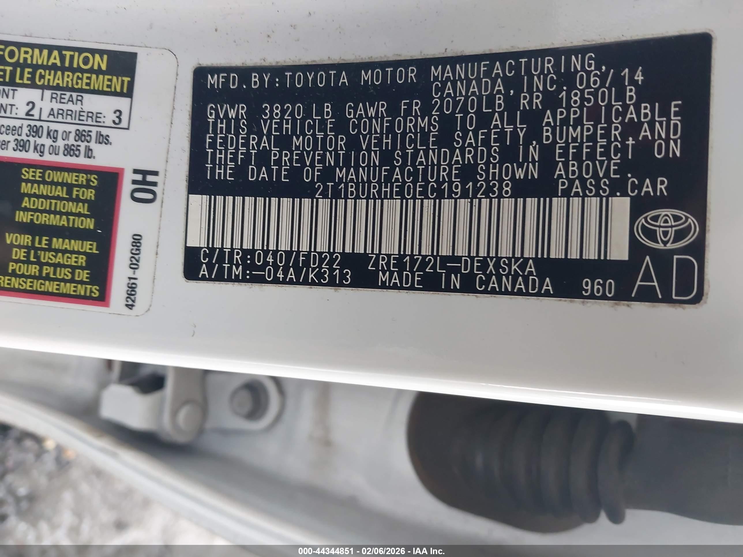 TOYOTA COROLLA image 9