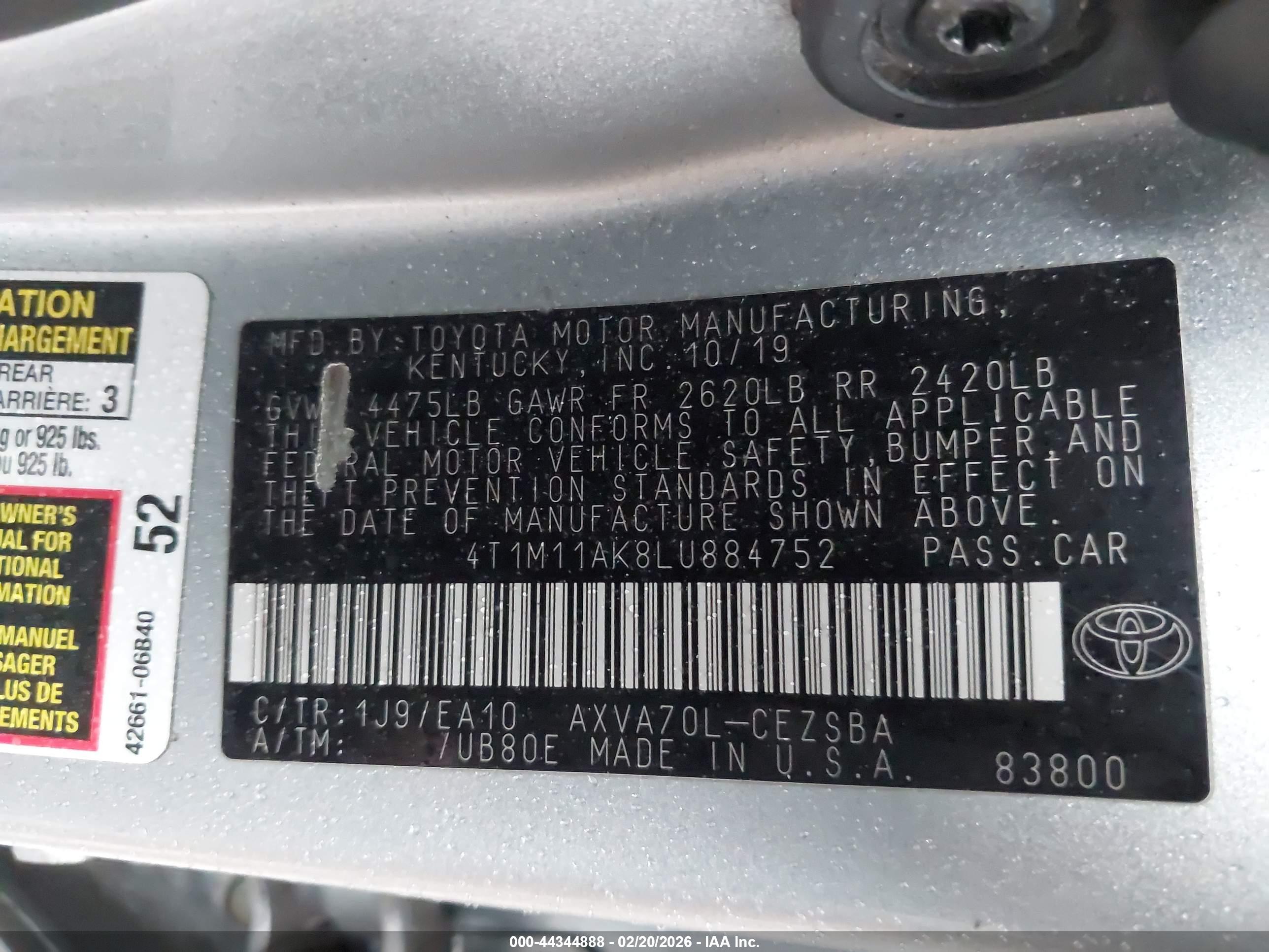 TOYOTA CAMRY image 9