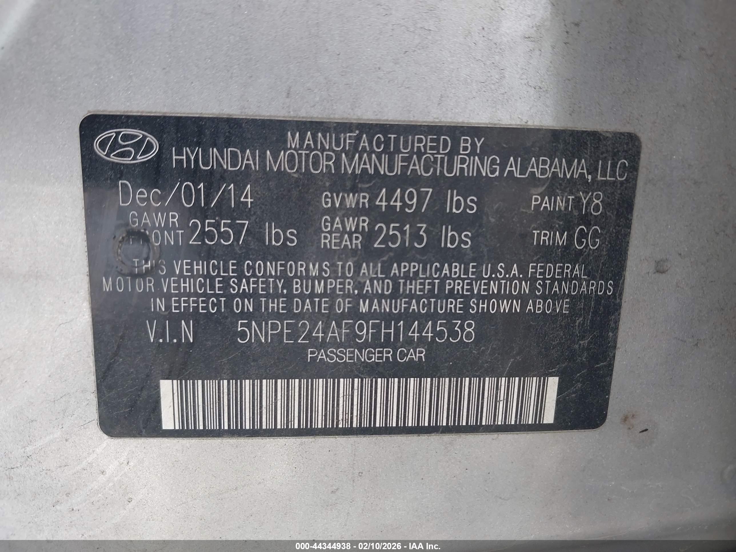 HYUNDAI SONATA image 9