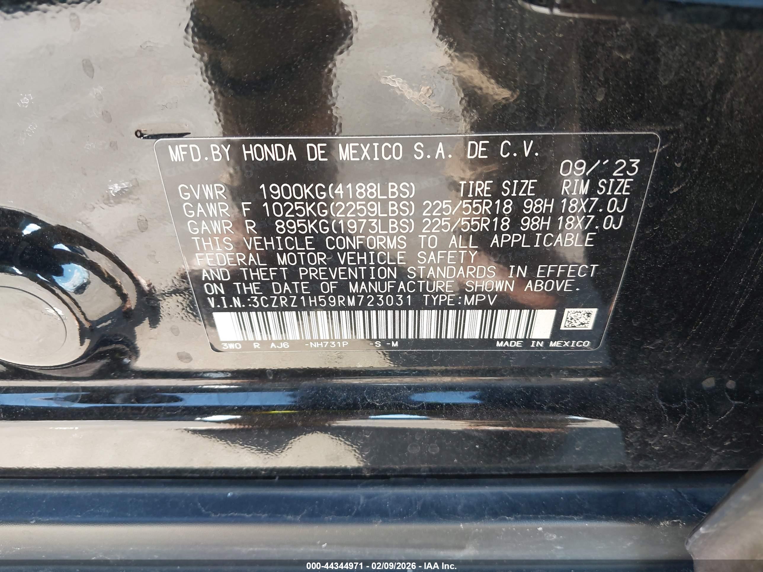 HONDA HR-V image 9