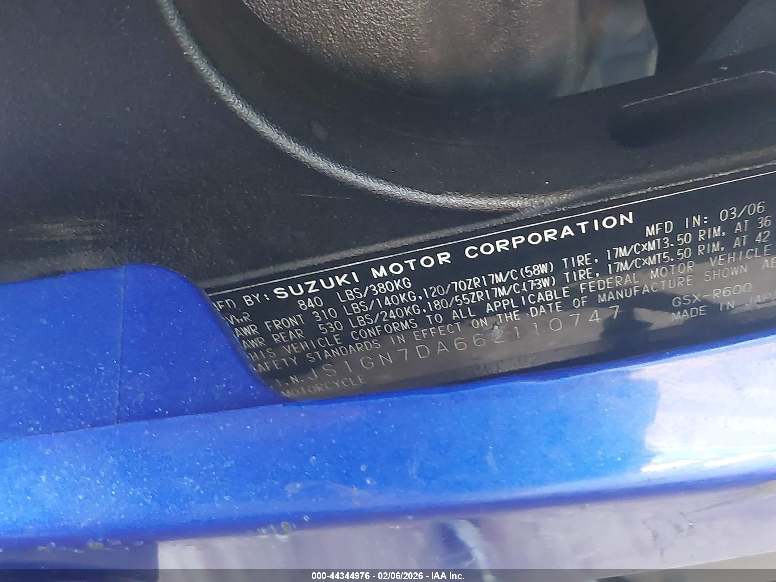 SUZUKI GSX-R600 image 10