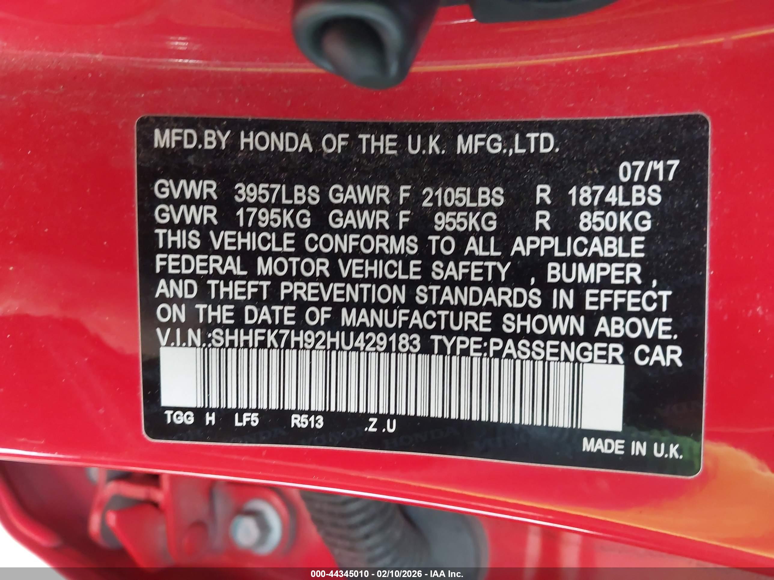 HONDA CIVIC image 9