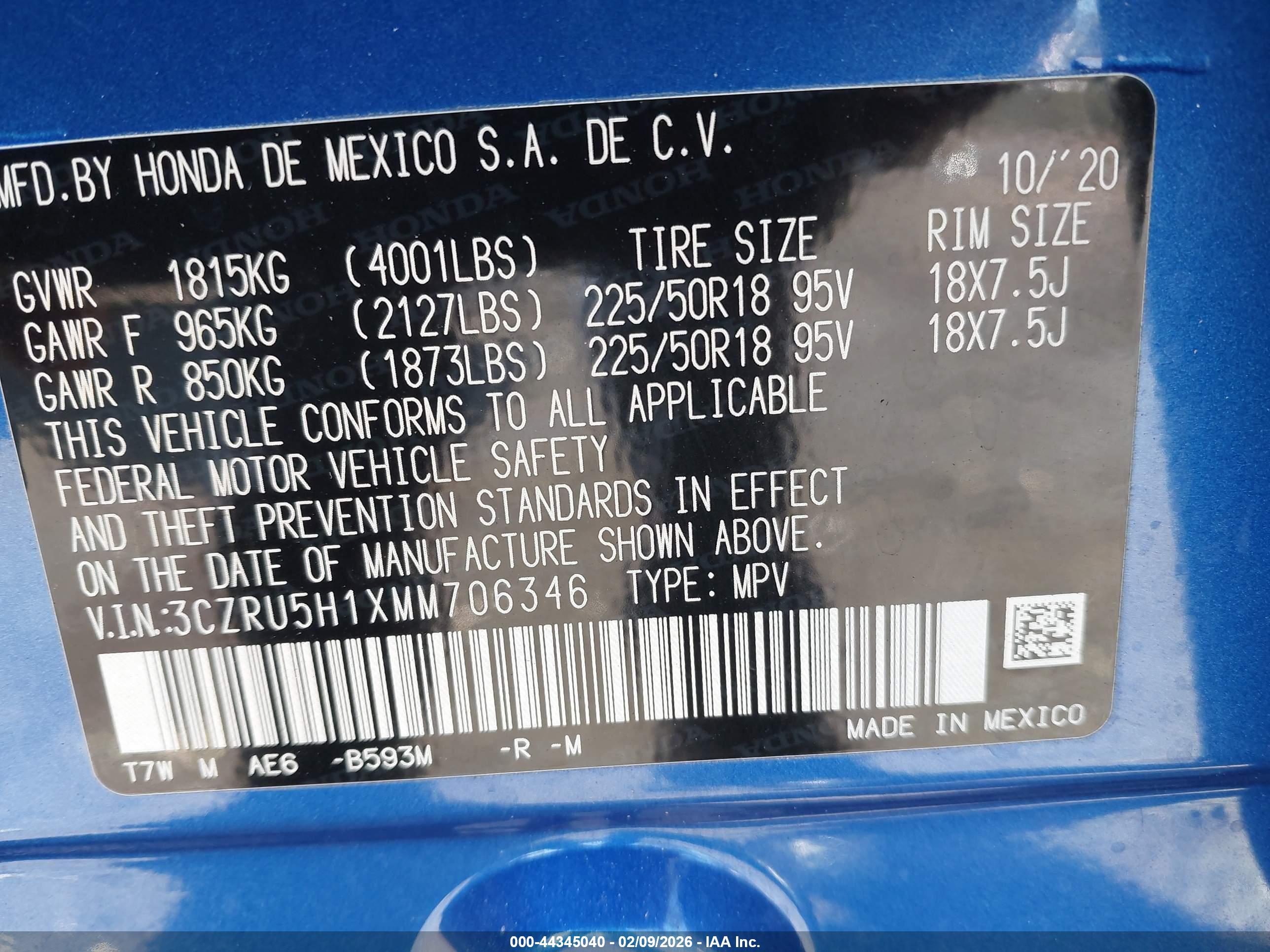HONDA HR-V image 9