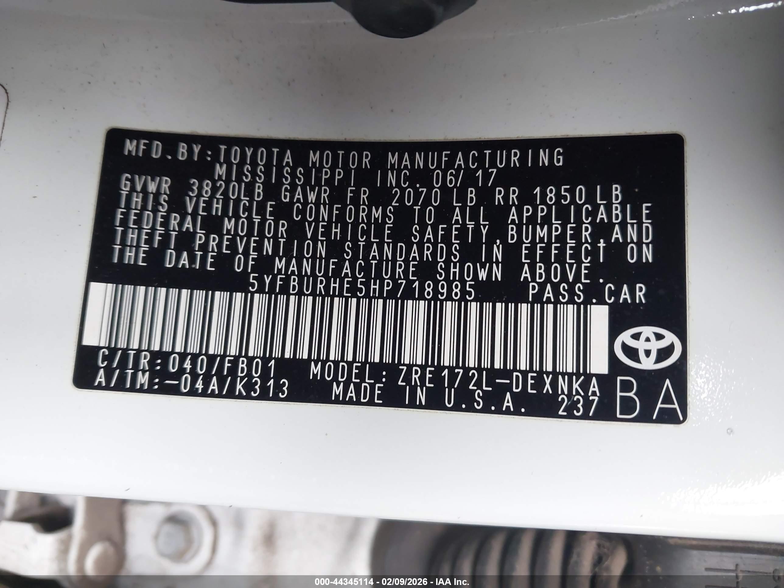 TOYOTA COROLLA image 9