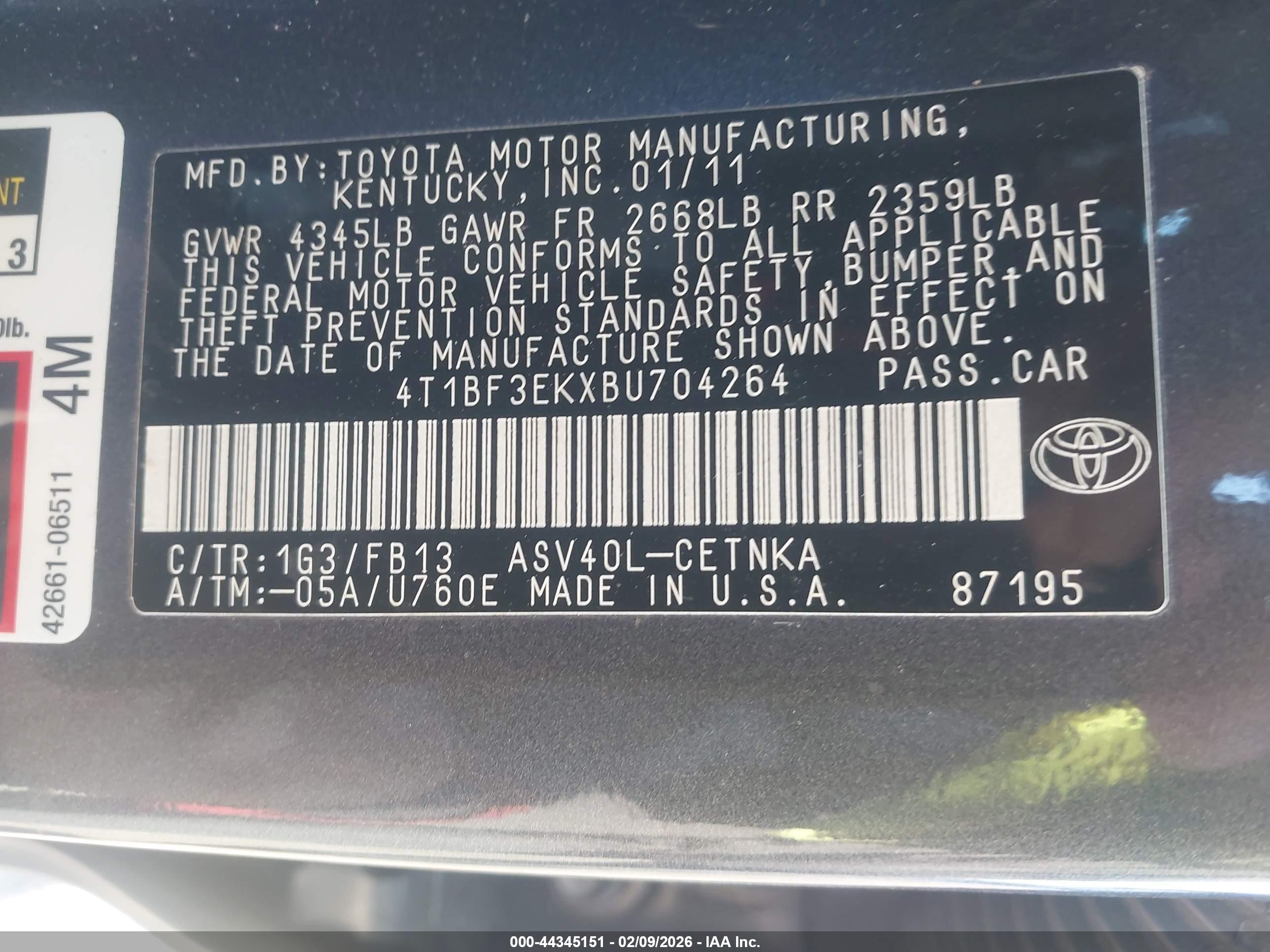 TOYOTA CAMRY image 9