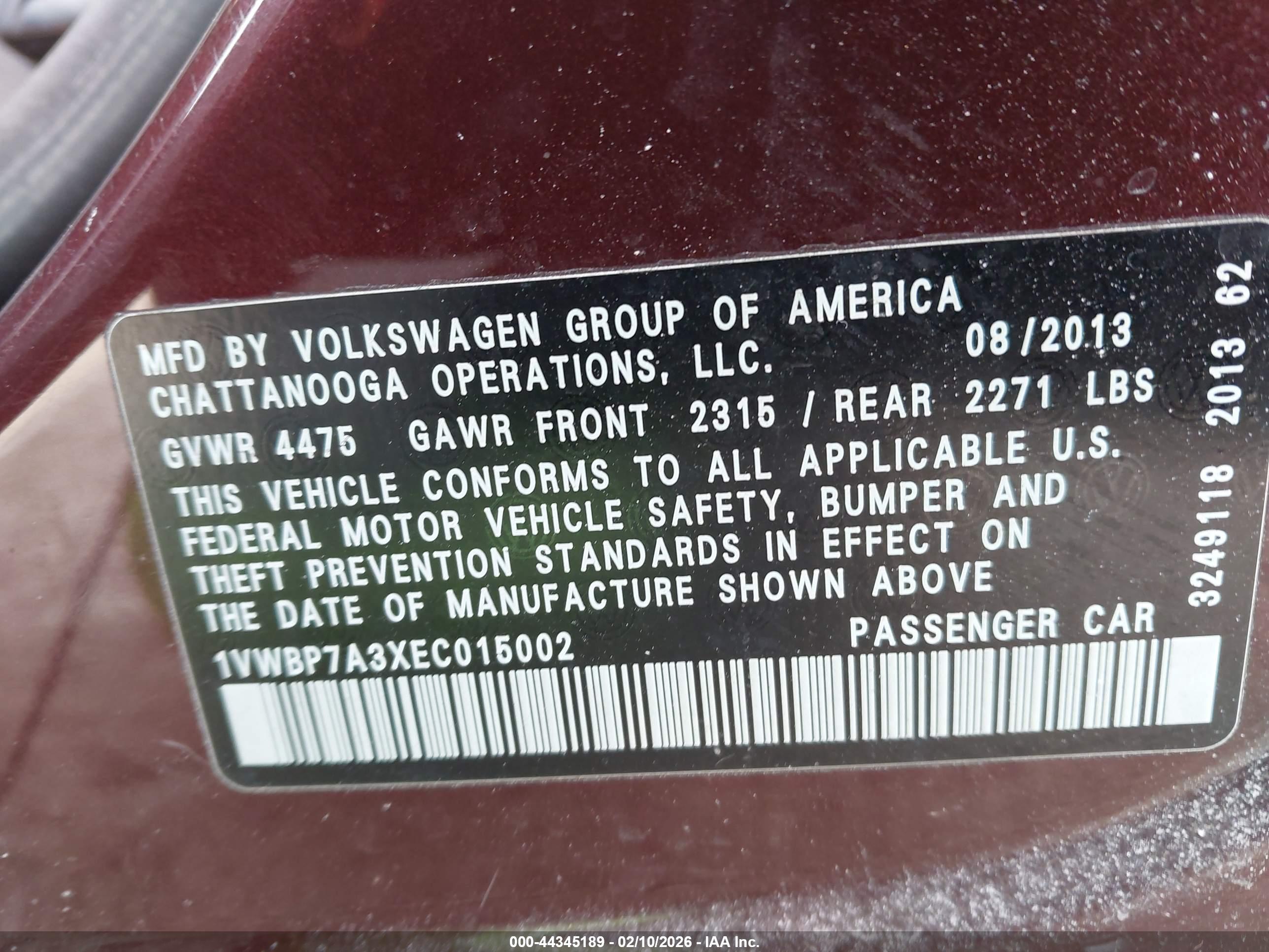 VOLKSWAGEN PASSAT image 9