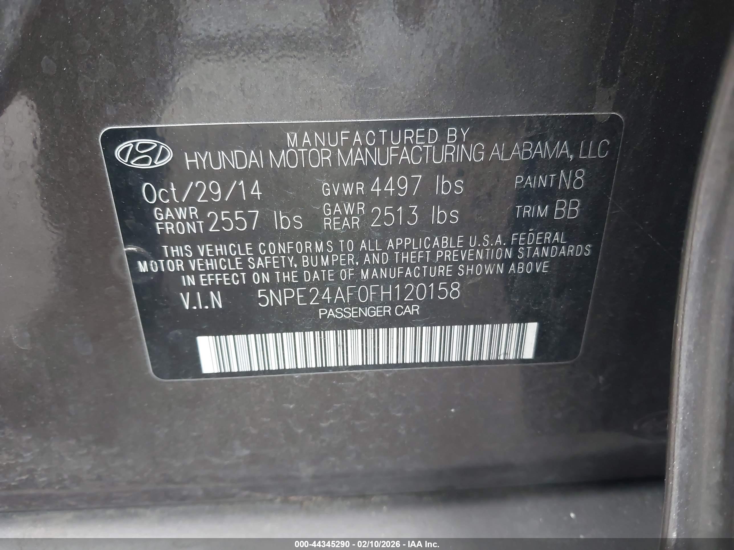 HYUNDAI SONATA image 9