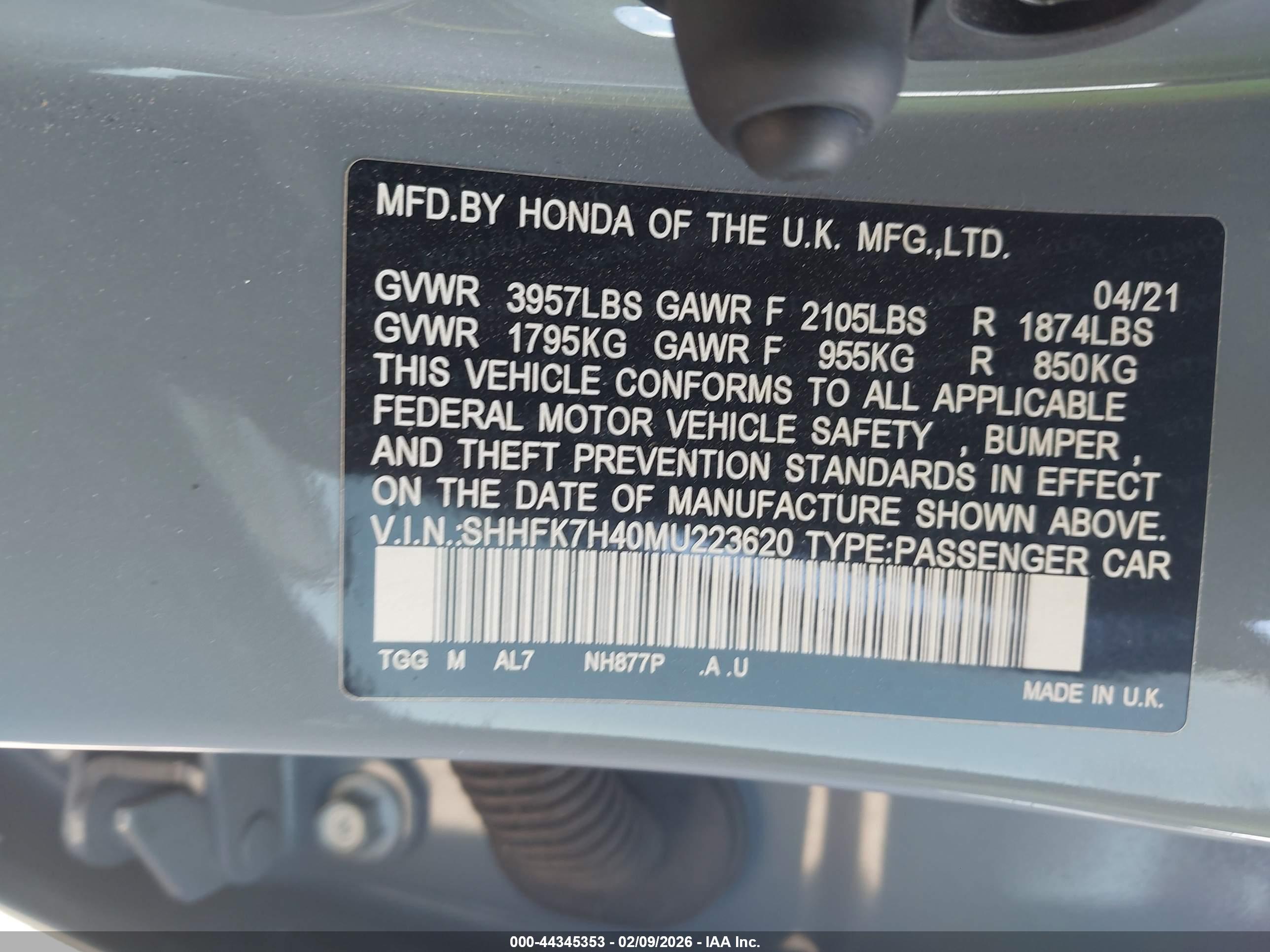 HONDA CIVIC image 9