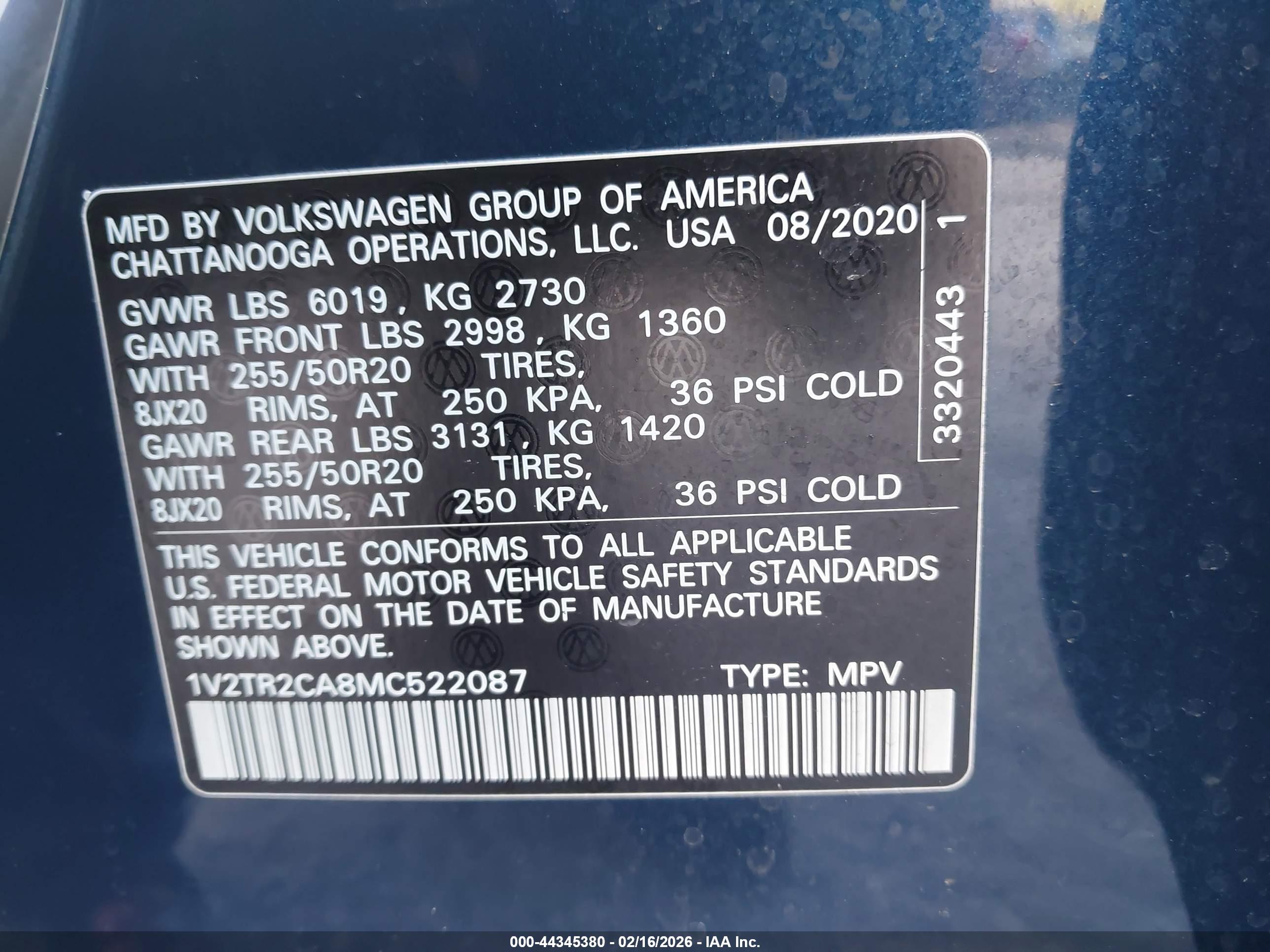VOLKSWAGEN ATLAS image 9