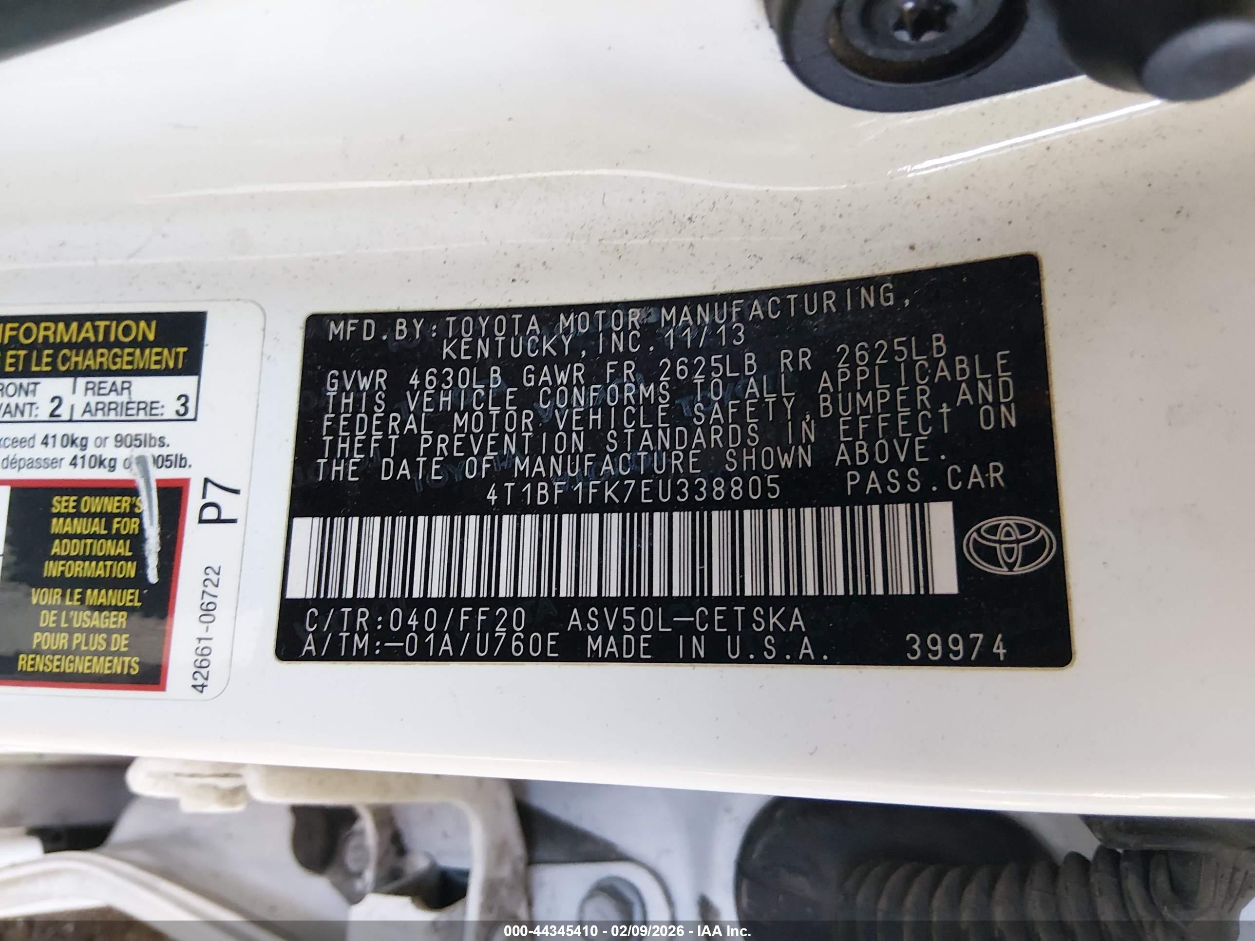 TOYOTA CAMRY image 9