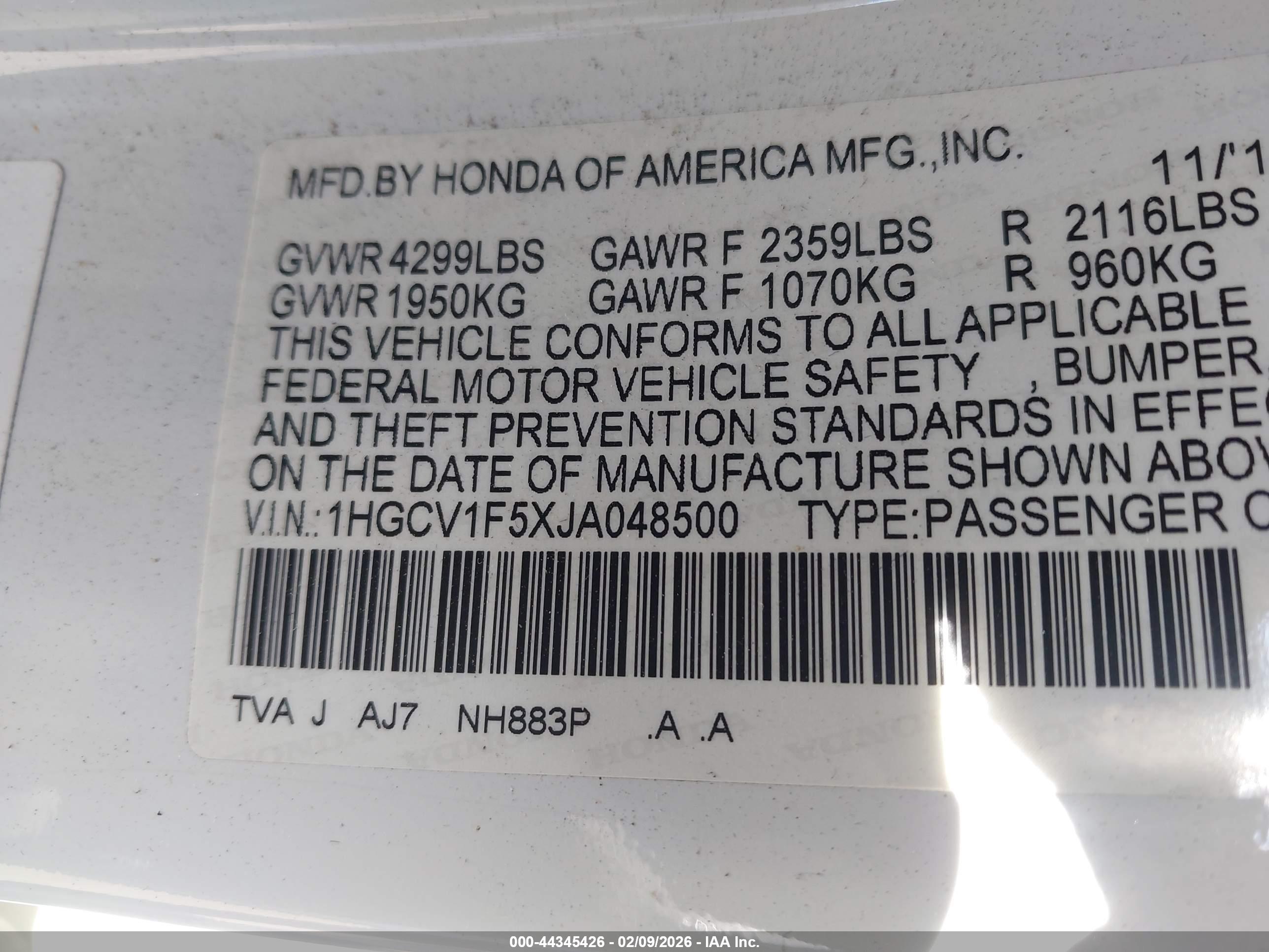 HONDA ACCORD image 9