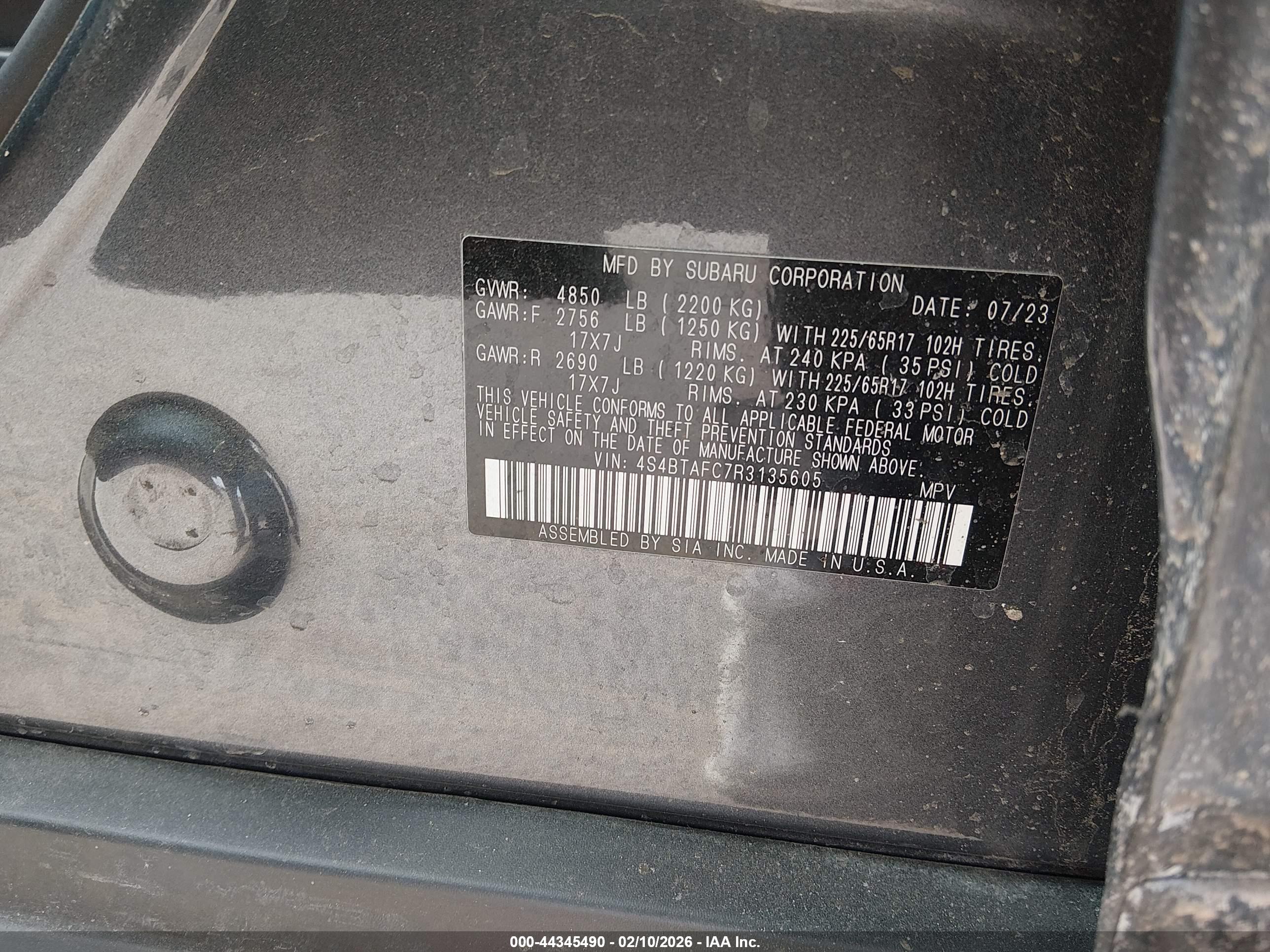 SUBARU OUTBACK image 9