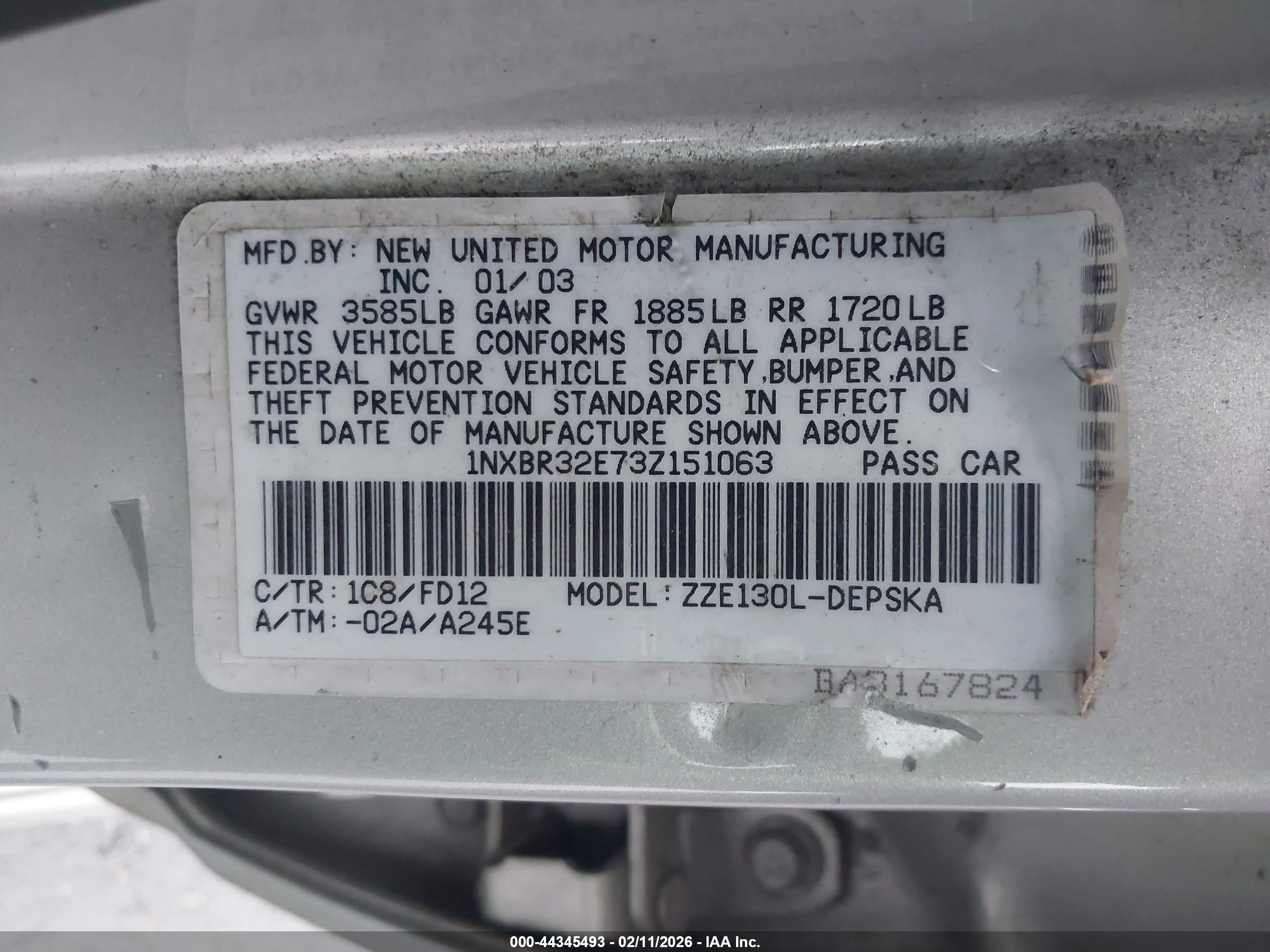 TOYOTA COROLLA image 9