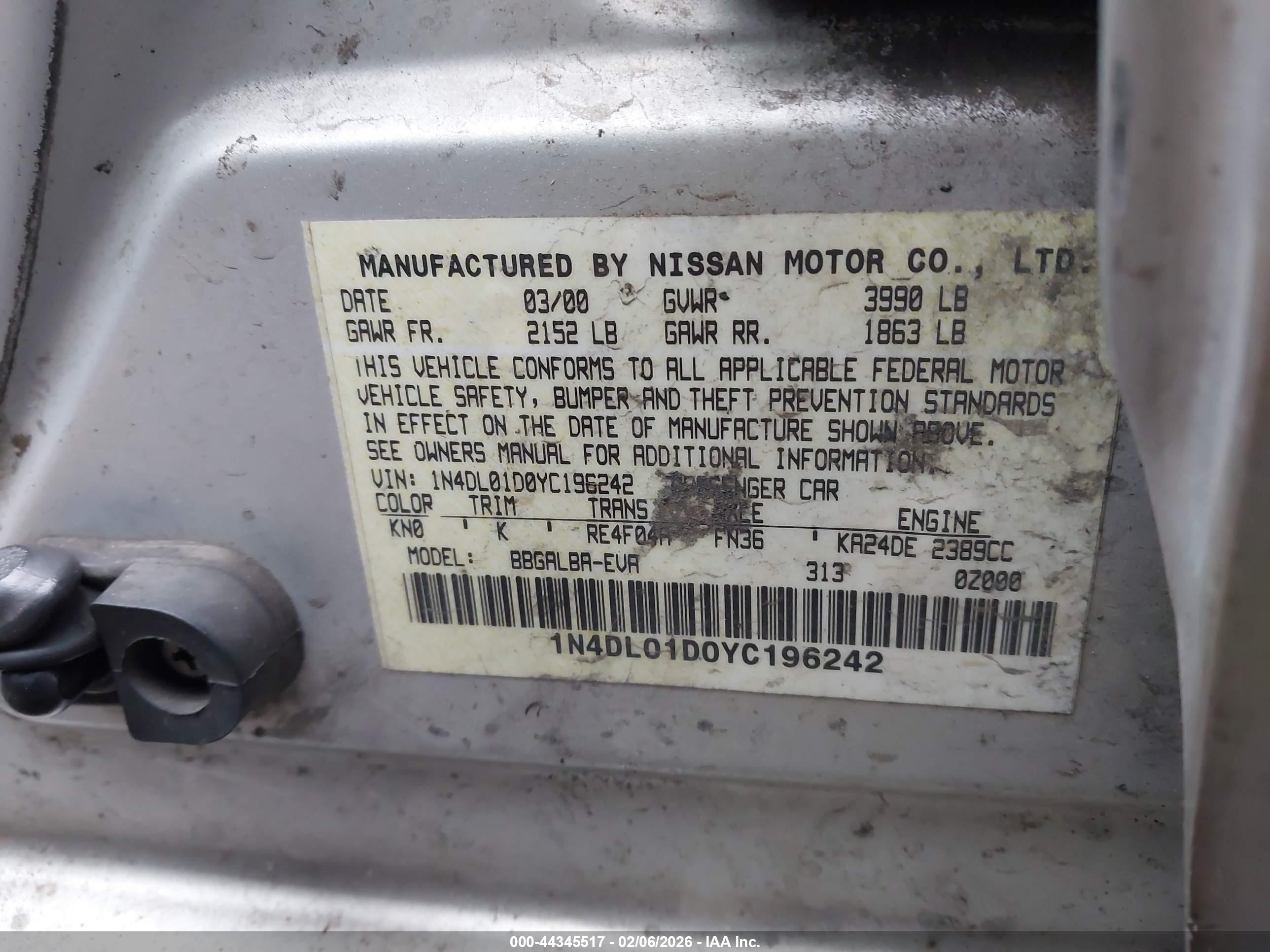 NISSAN ALTIMA image 9