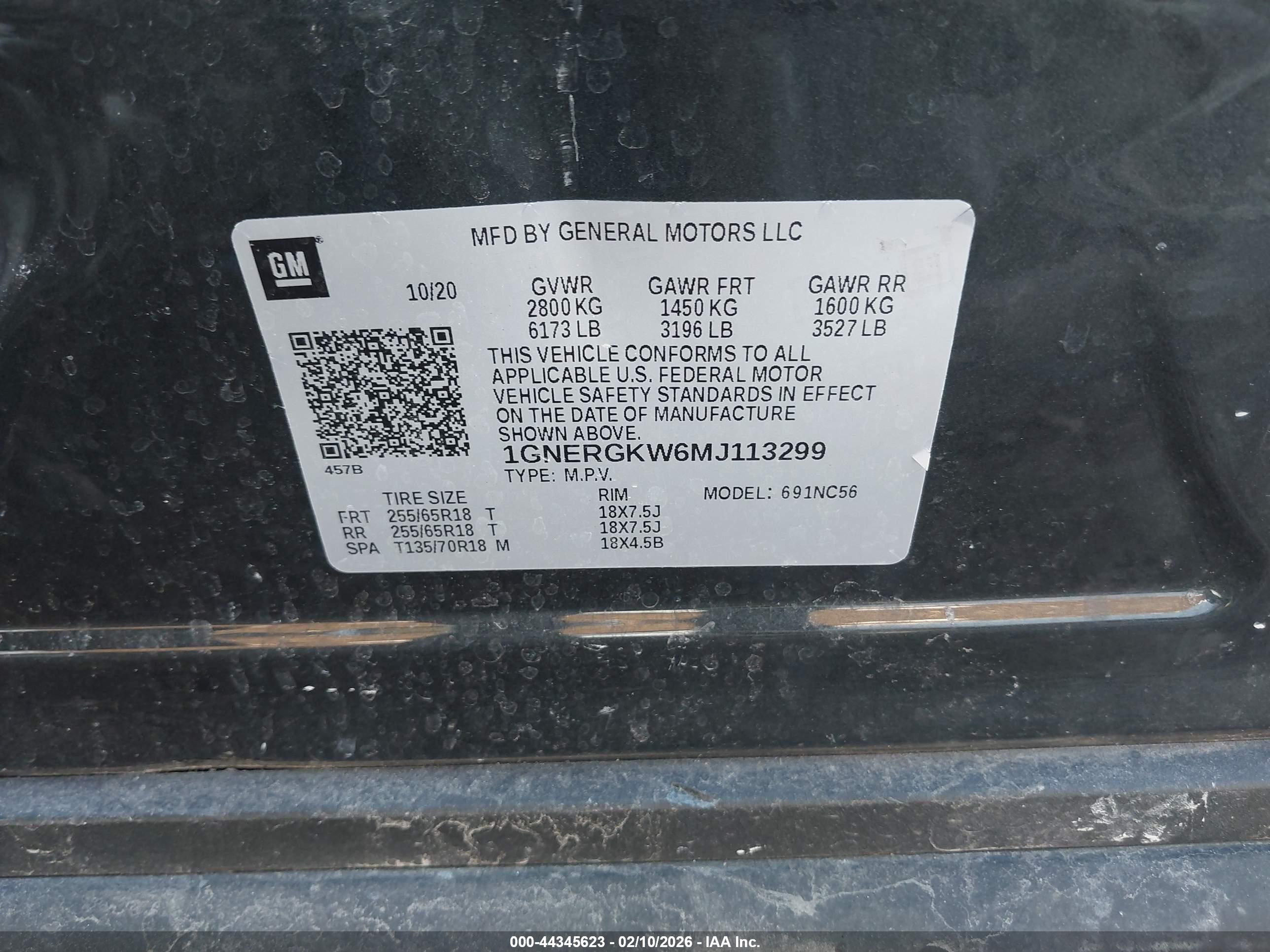 CHEVROLET TRAVERSE image 9