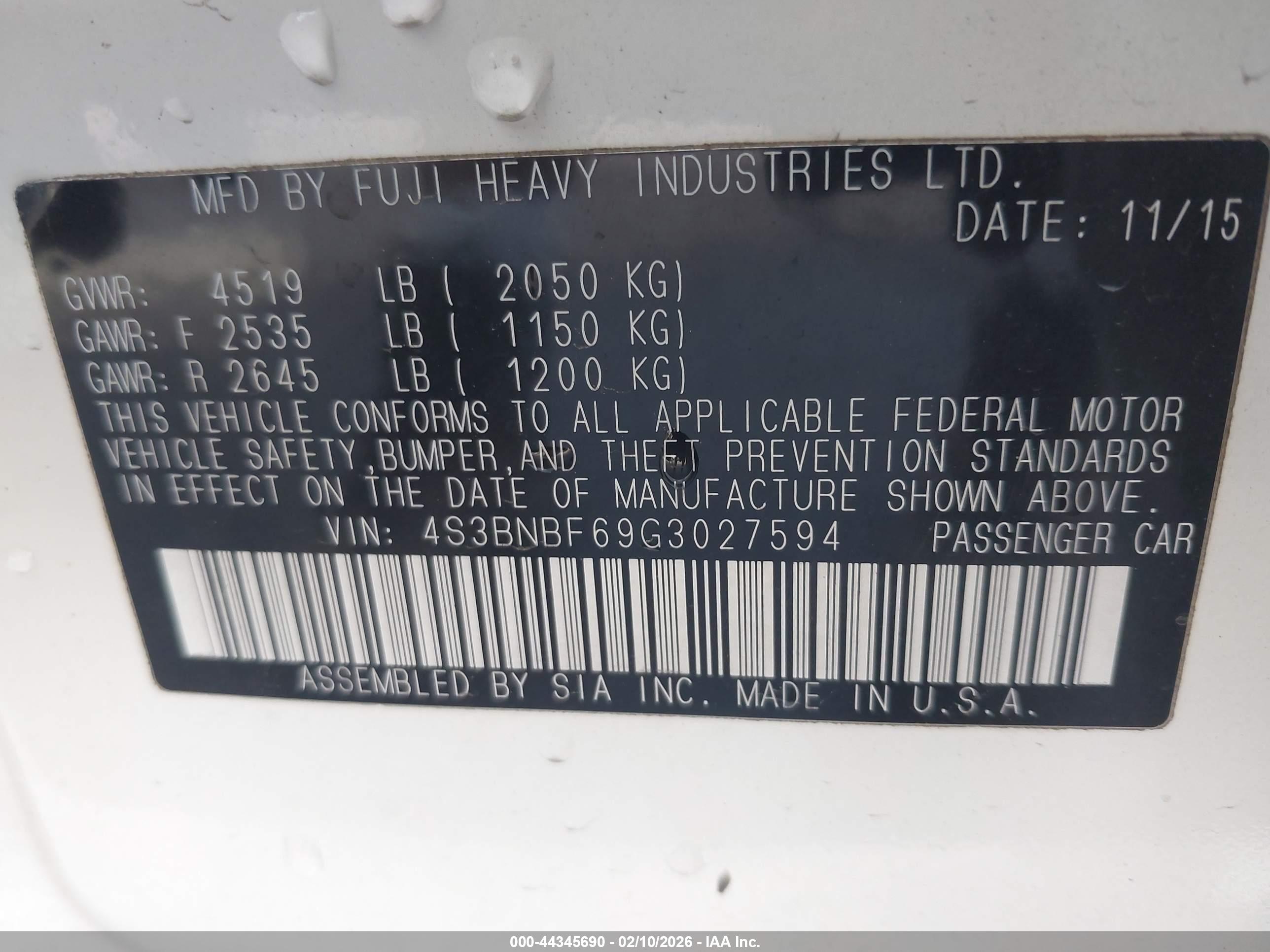 SUBARU LEGACY image 9