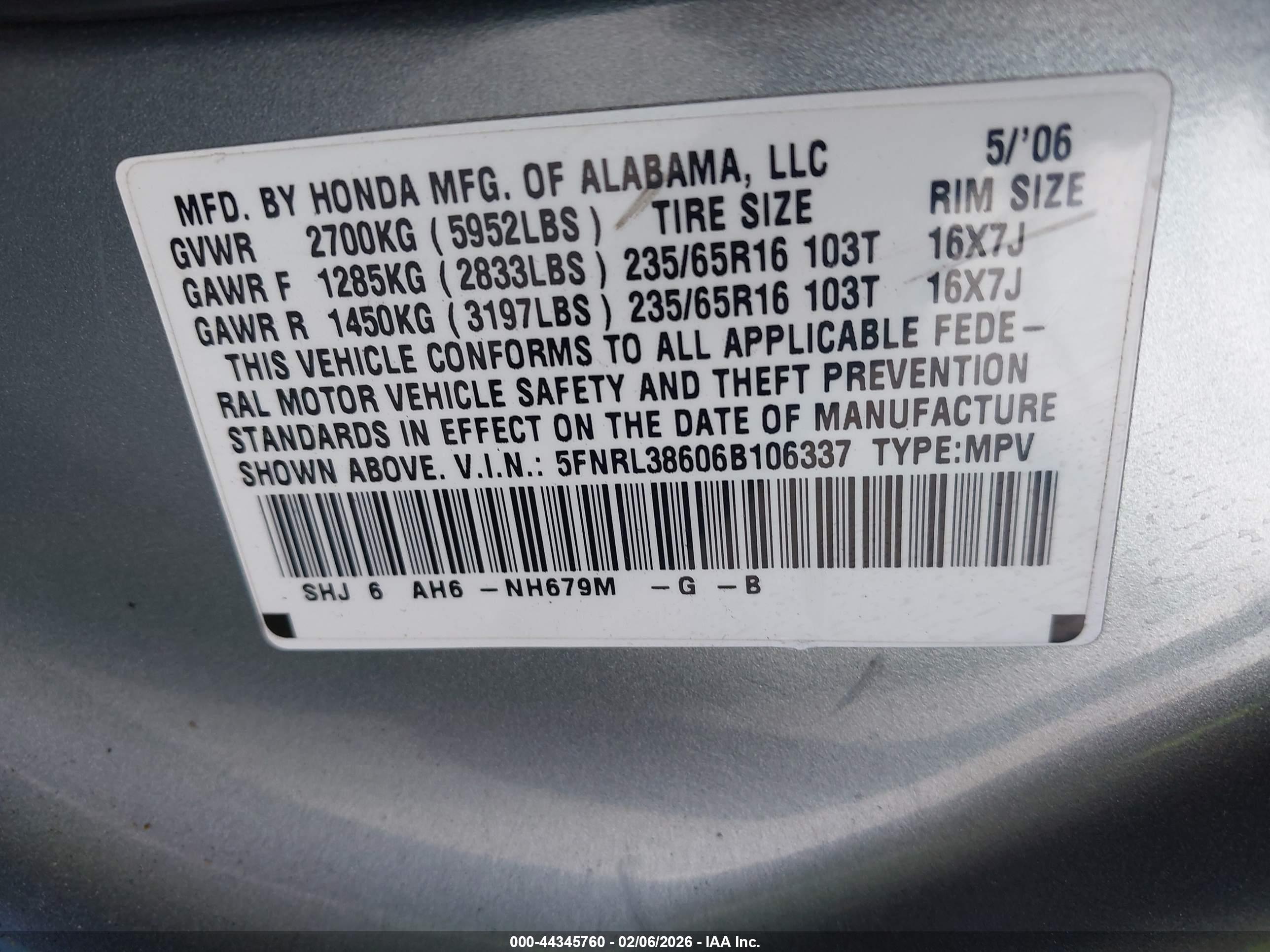 HONDA ODYSSEY image 9